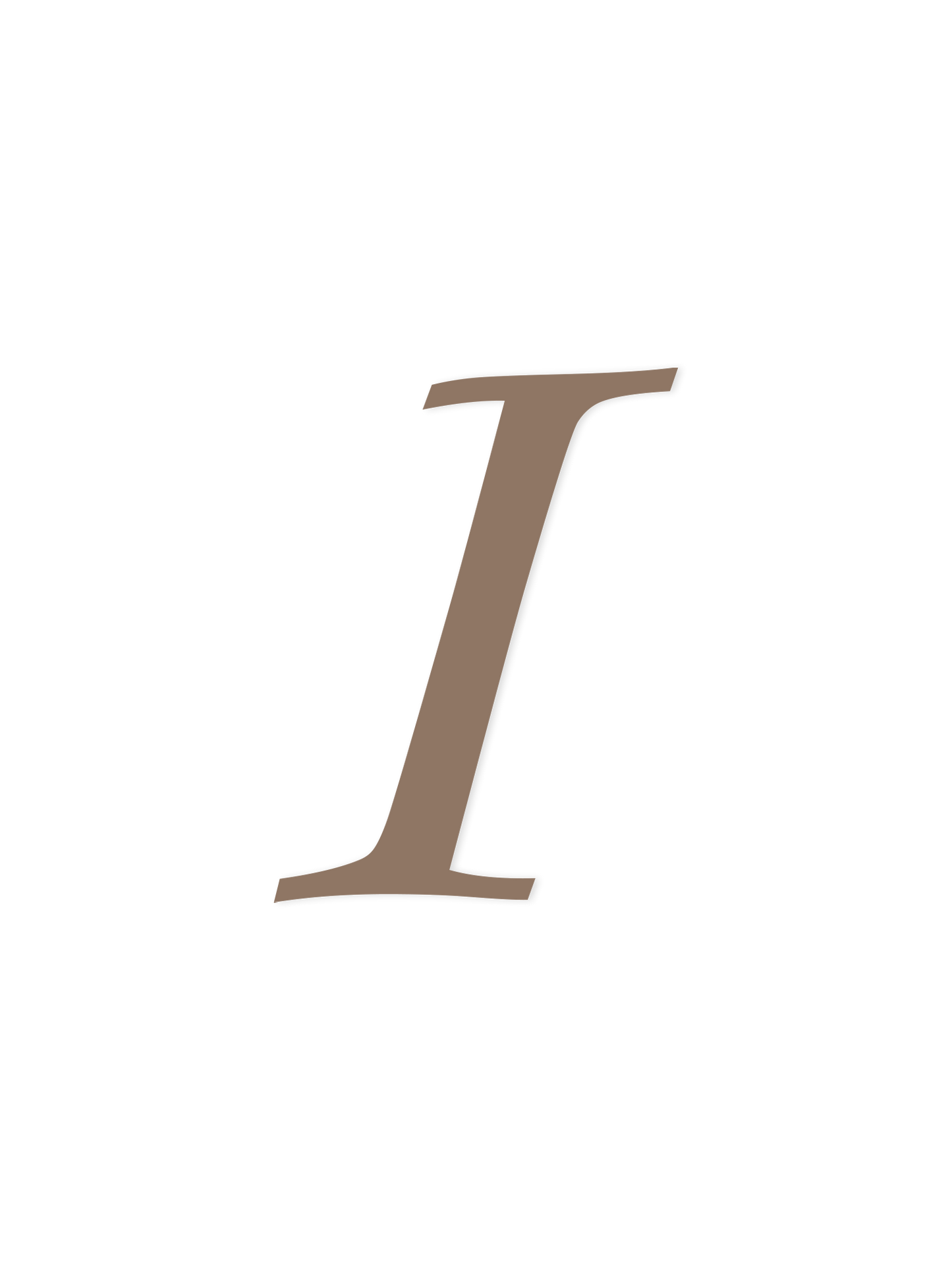 Wooden Letter I – Nursery Wall Letter