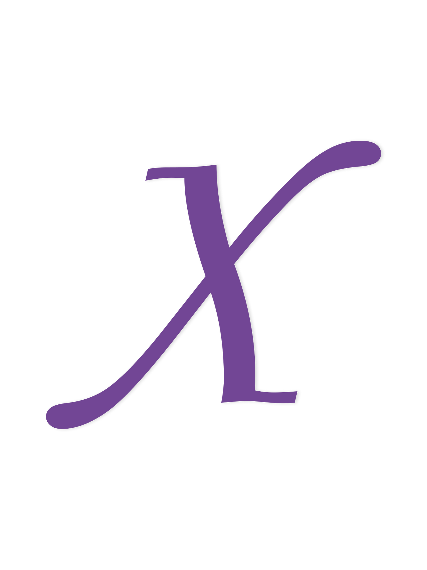 Wooden Letter X – Nursery Wall Letter