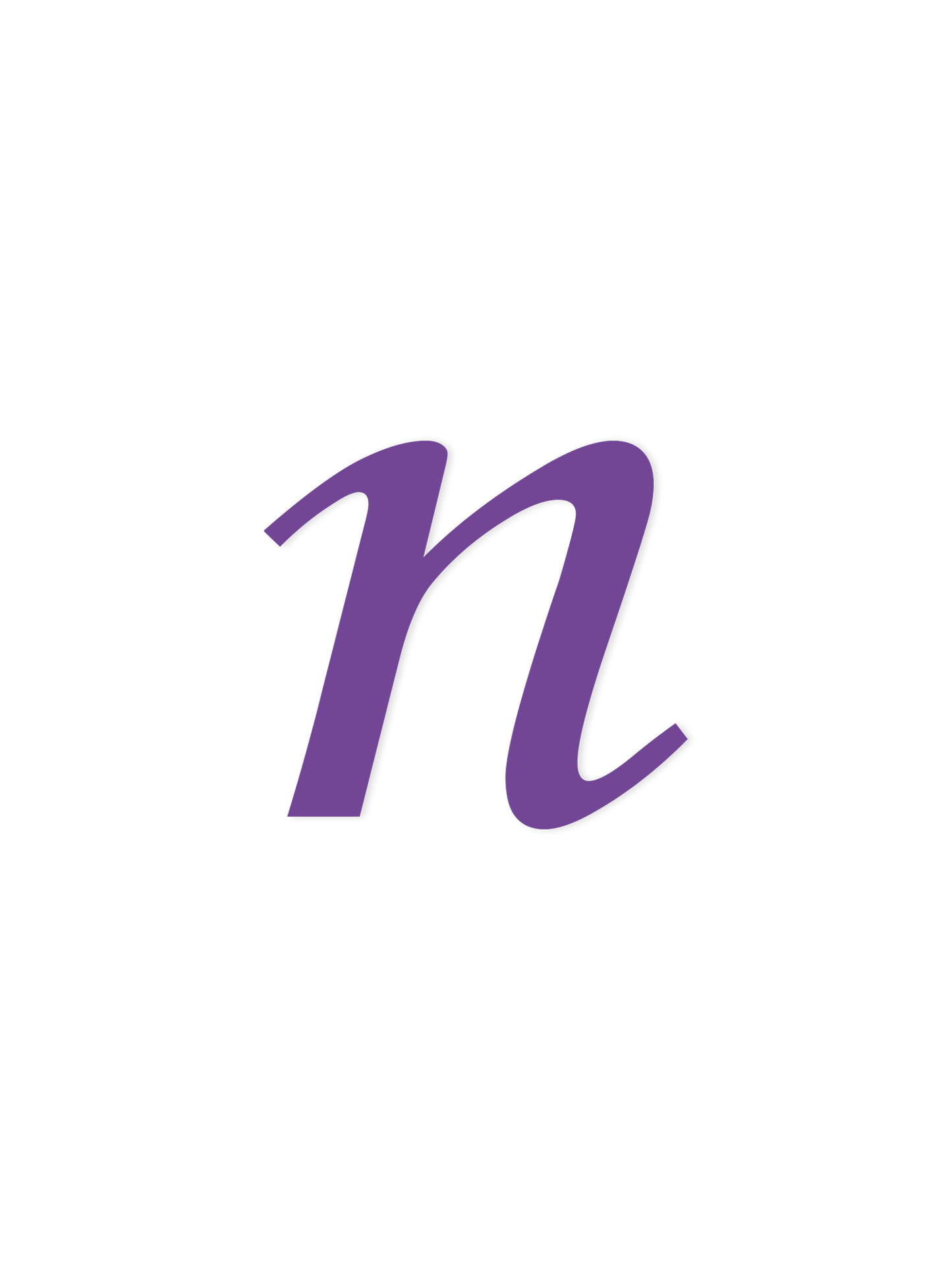 Wooden Letter n – Nursery Wall Letter