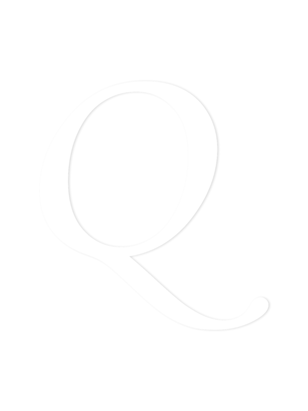 Wooden Letter Q – Nursery Wall Letter