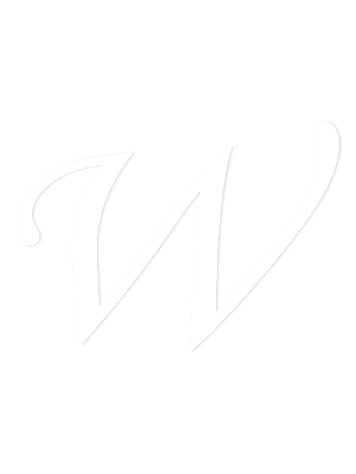 Wooden Letter W – Nursery Wall Letter