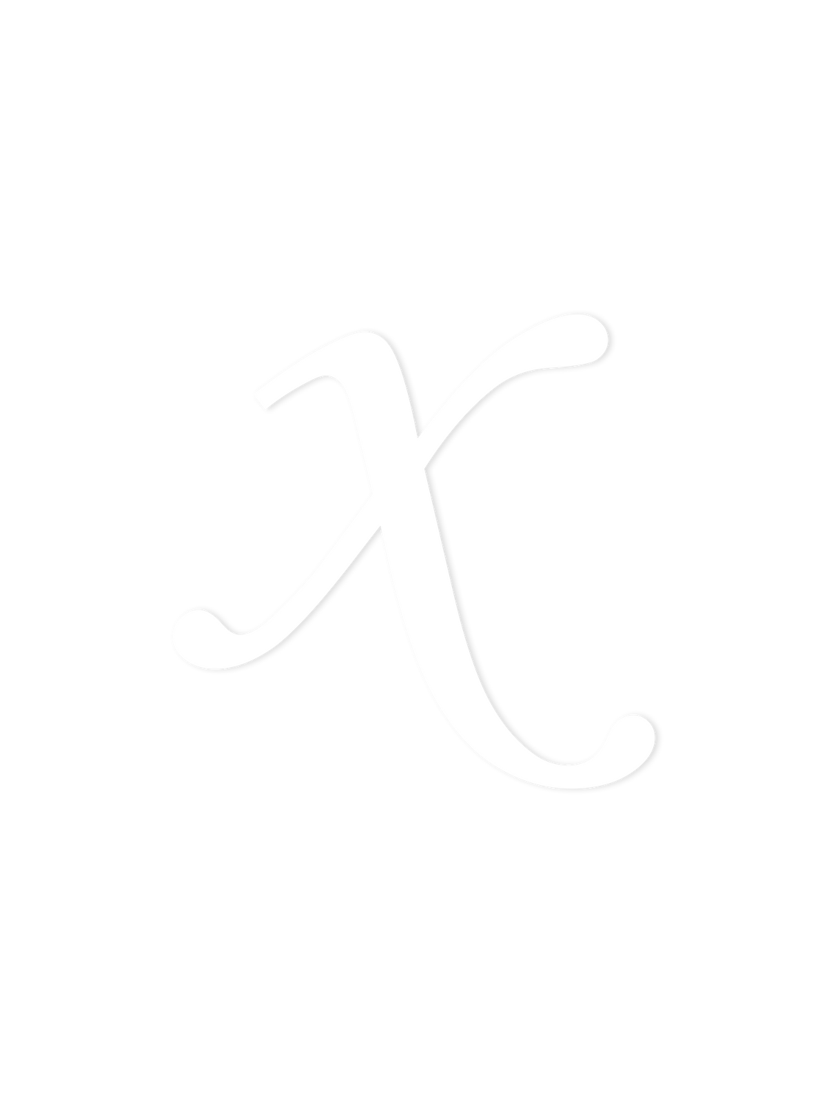 Wooden Letter x – Nursery Wall Letter