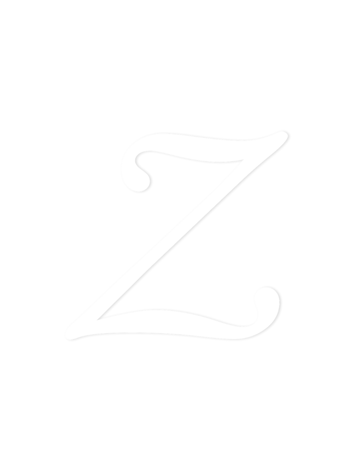 Wooden Letter Z – Nursery Wall Letter