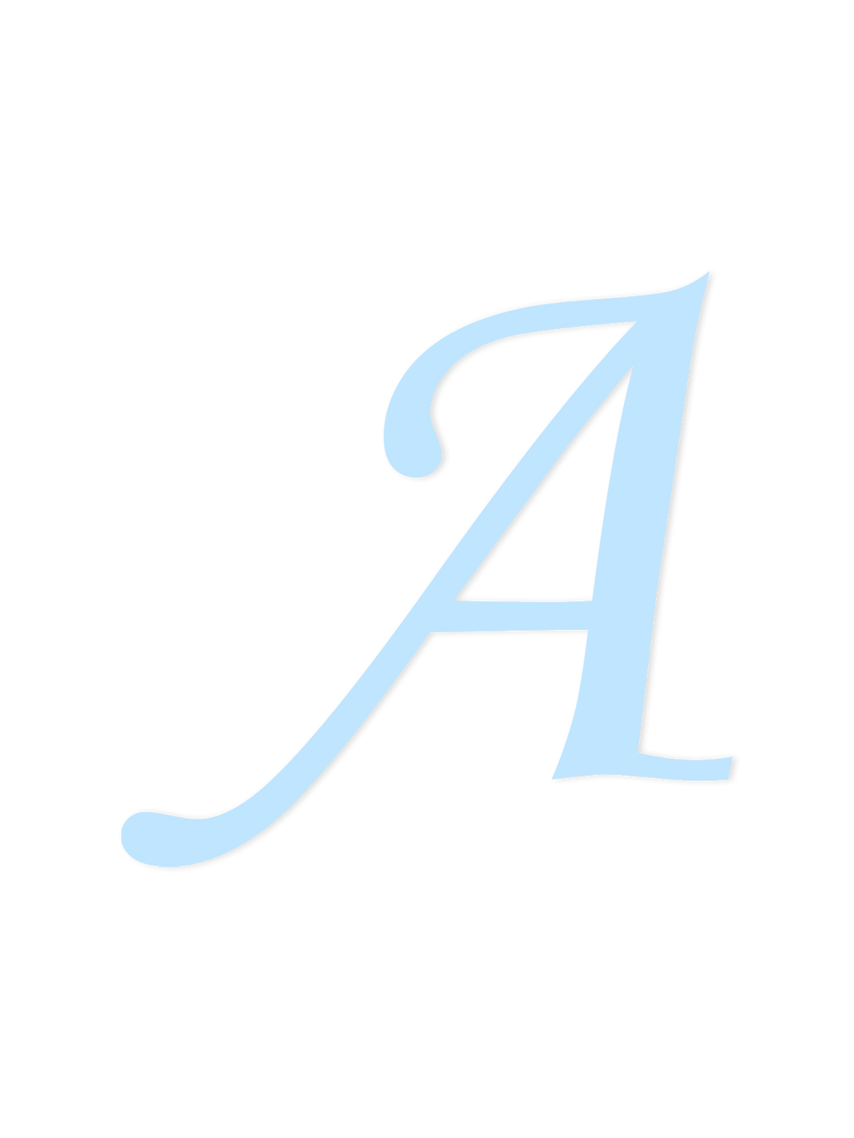 Wooden Letter A – Nursery Wall Letter