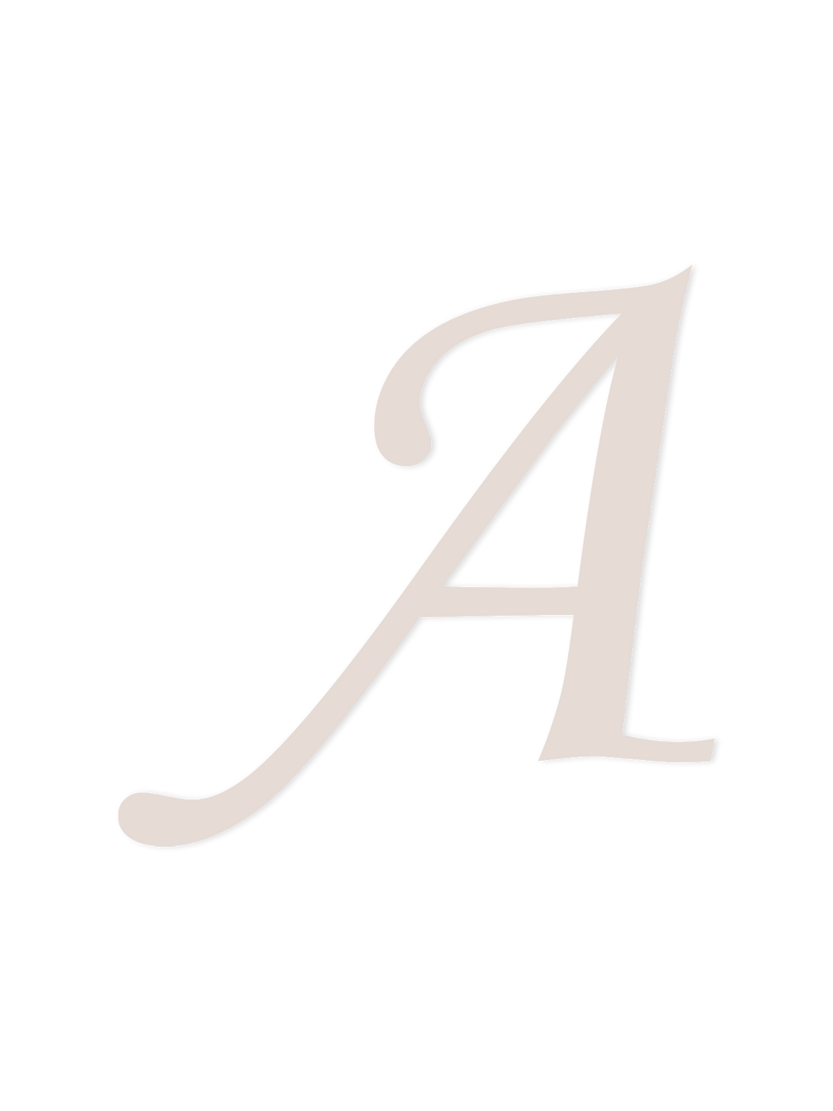 Wooden Letter A – Nursery Wall Letter