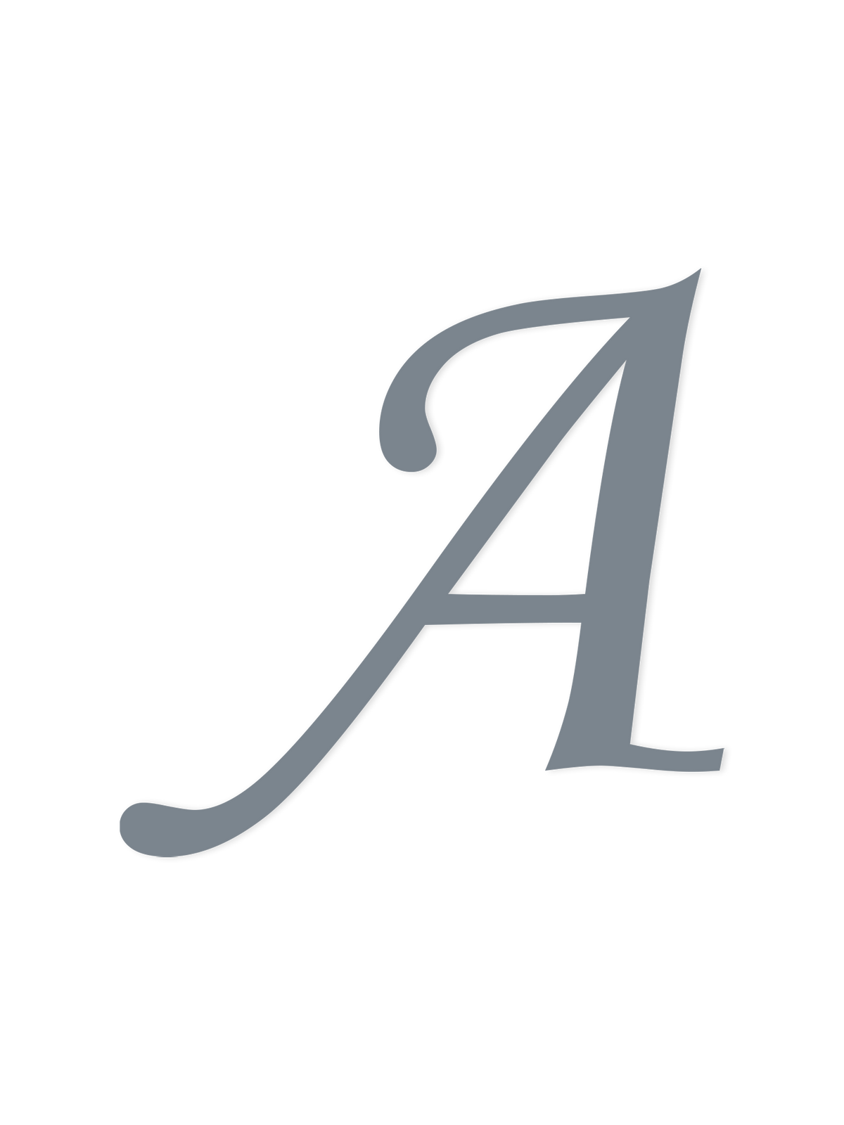 Wooden Letter A – Nursery Wall Letter