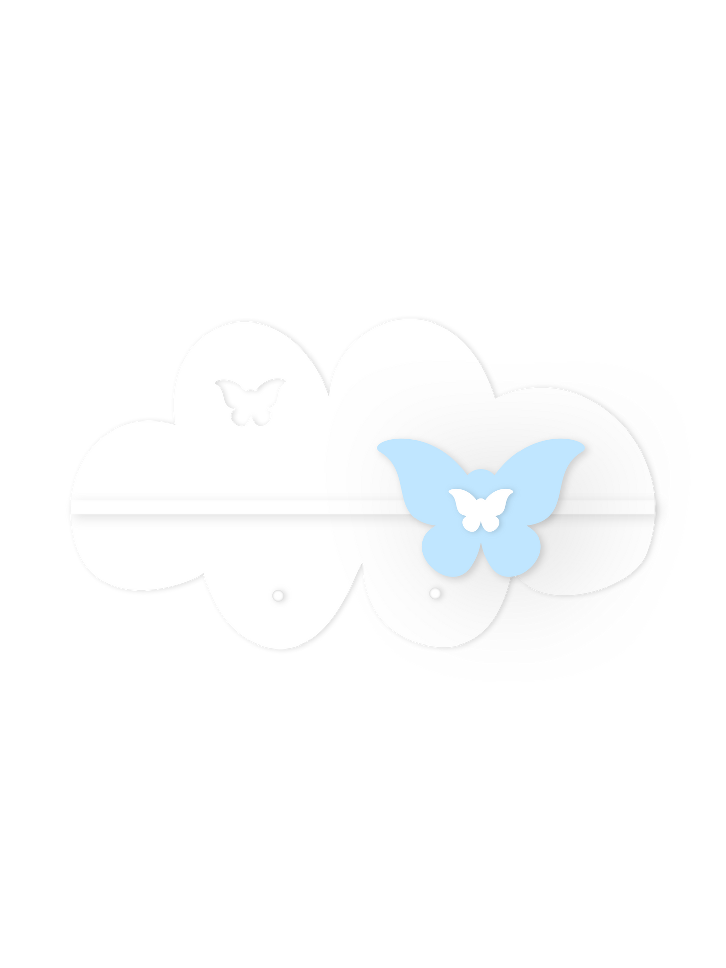 Soft Cloud Wall Shelf – Nursery Decor