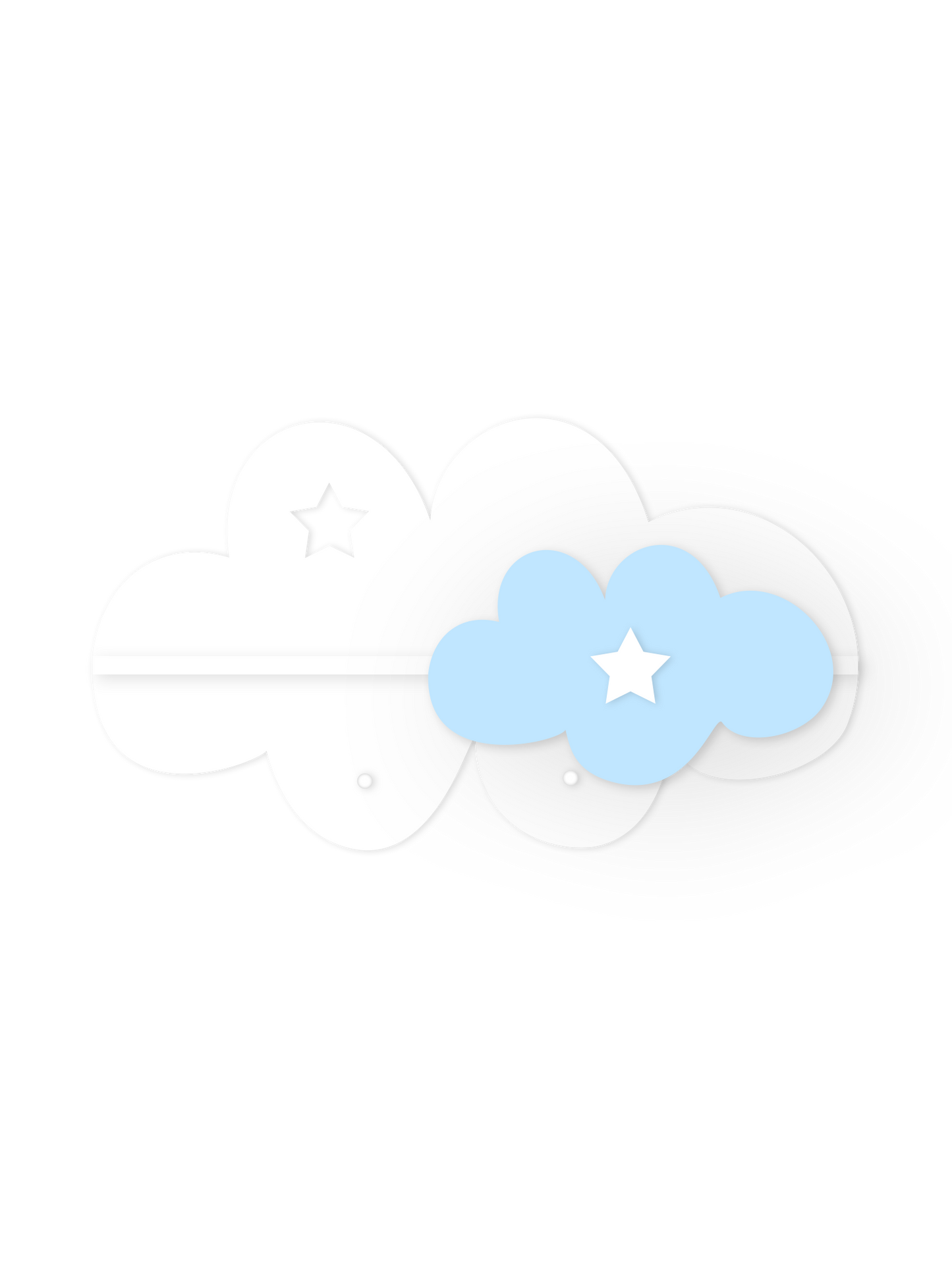 Soft Cloud Wall Shelf – Nursery Decor