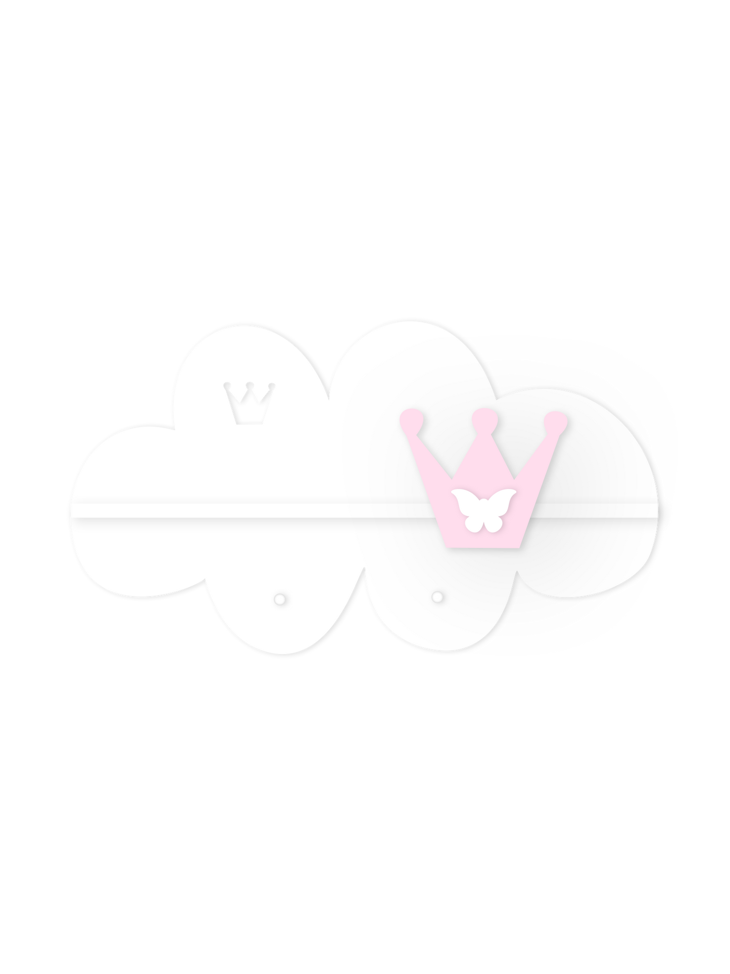 Soft Cloud Wall Shelf – Nursery Decor