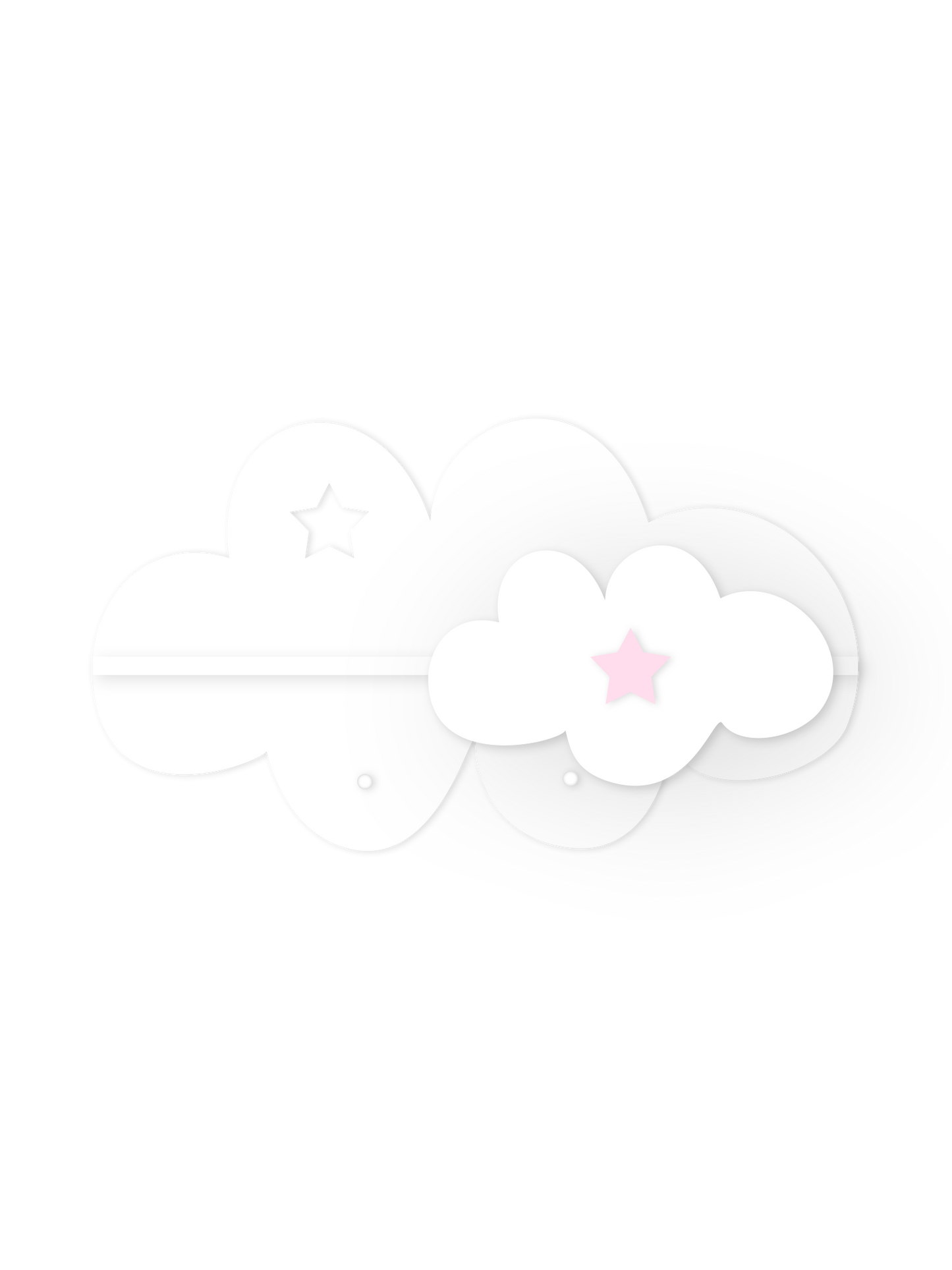 Mini-Wolkenwandregal – Kinderzimmerdeko