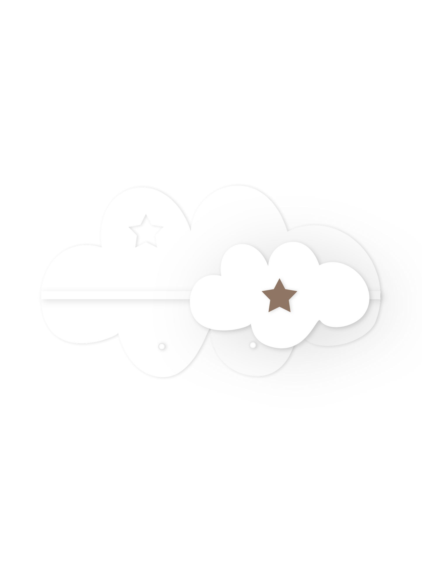 Mini-Wolkenwandregal – Kinderzimmerdeko