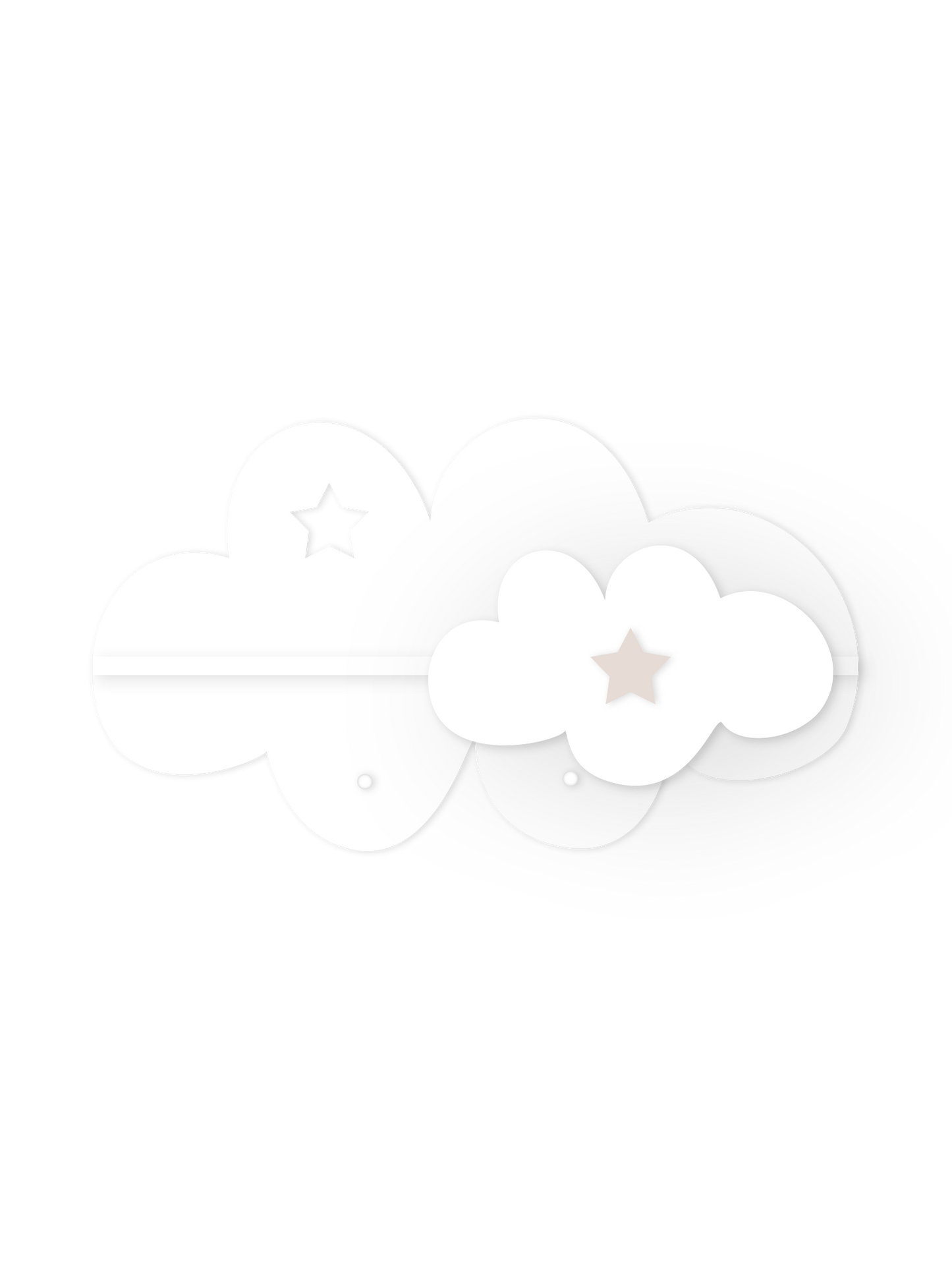 Mini-Wolkenwandregal – Kinderzimmerdeko