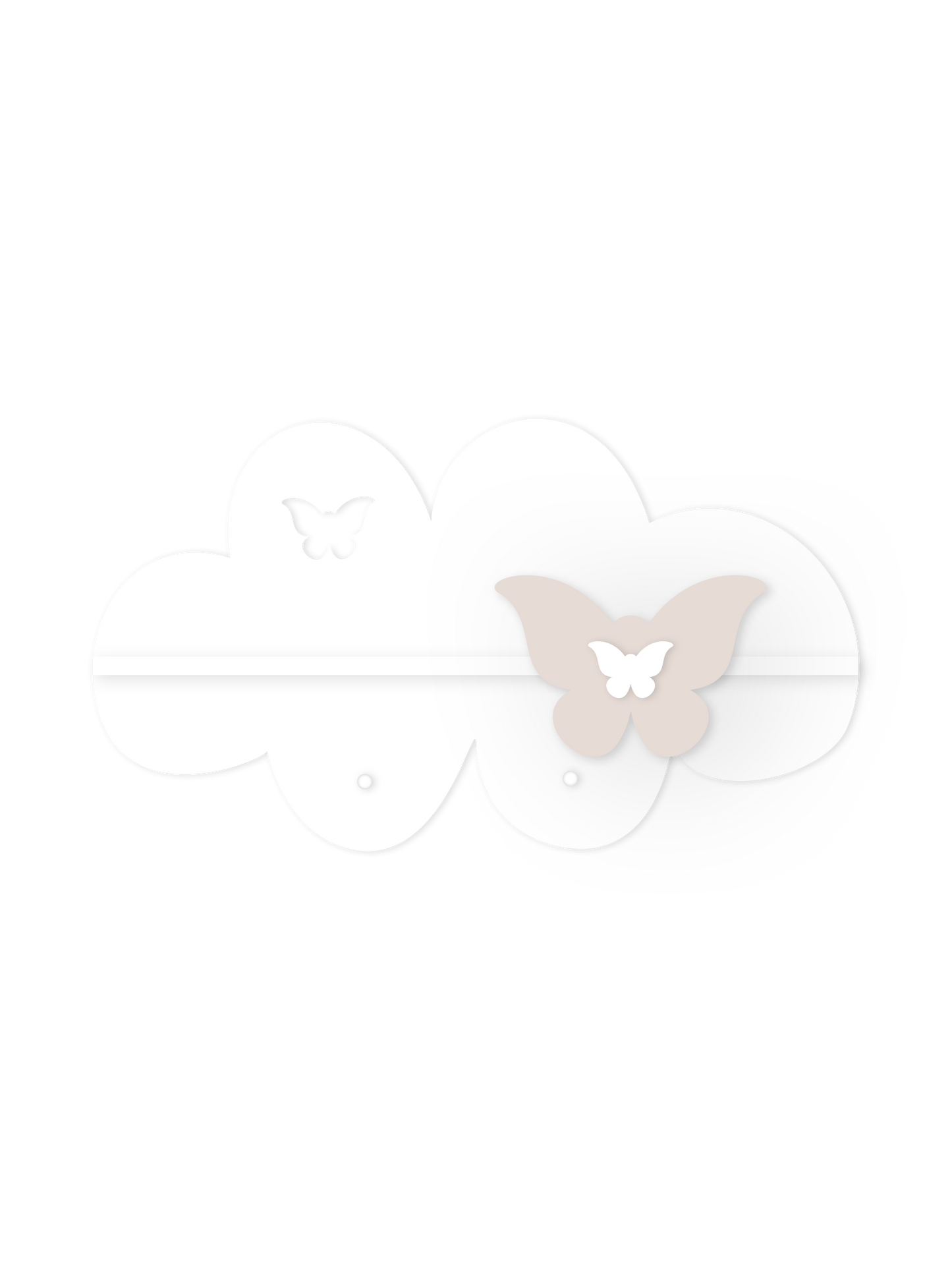 Soft Cloud Wall Shelf – Nursery Decor
