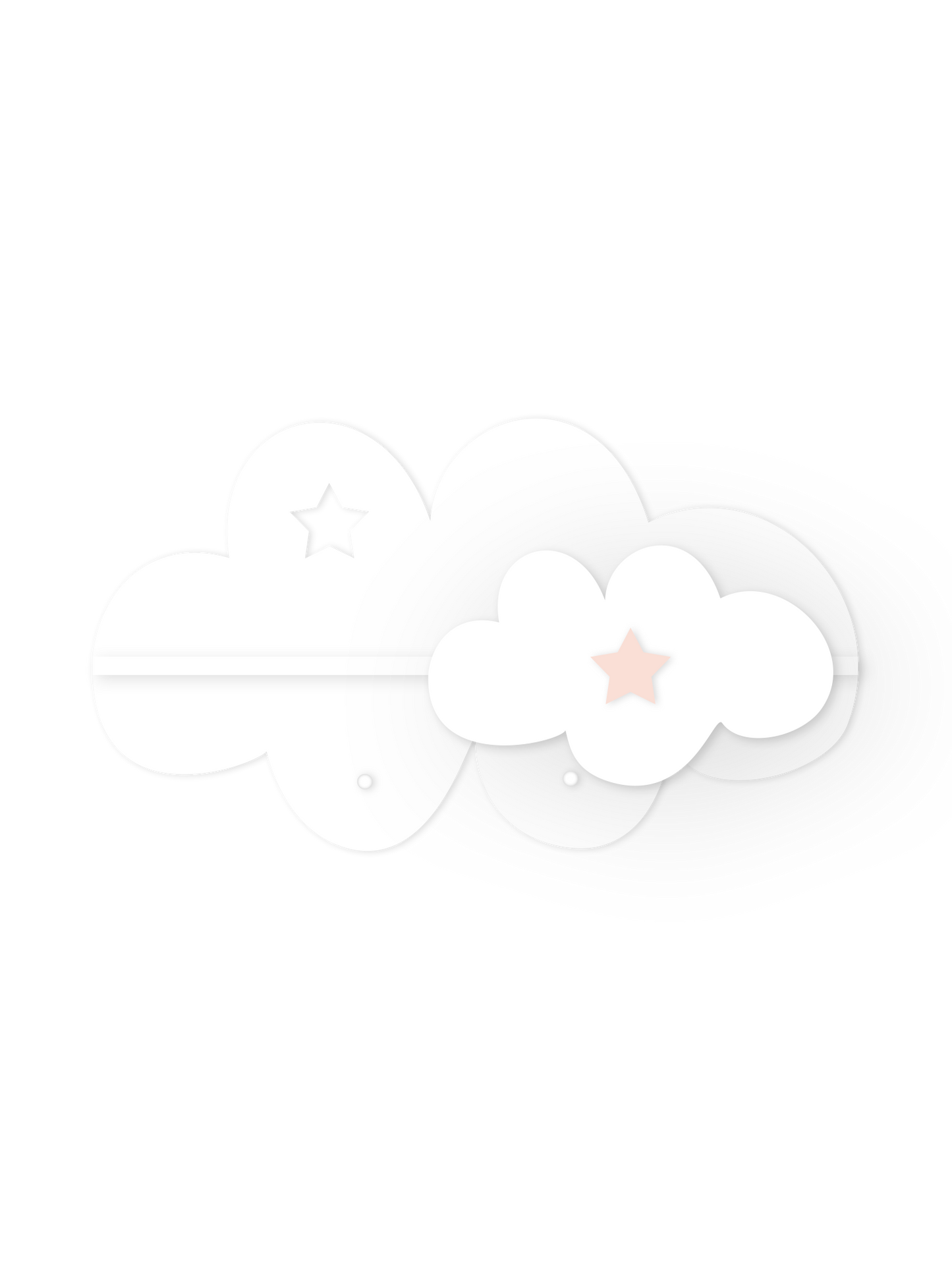 Mini-Wolkenwandregal – Kinderzimmerdeko