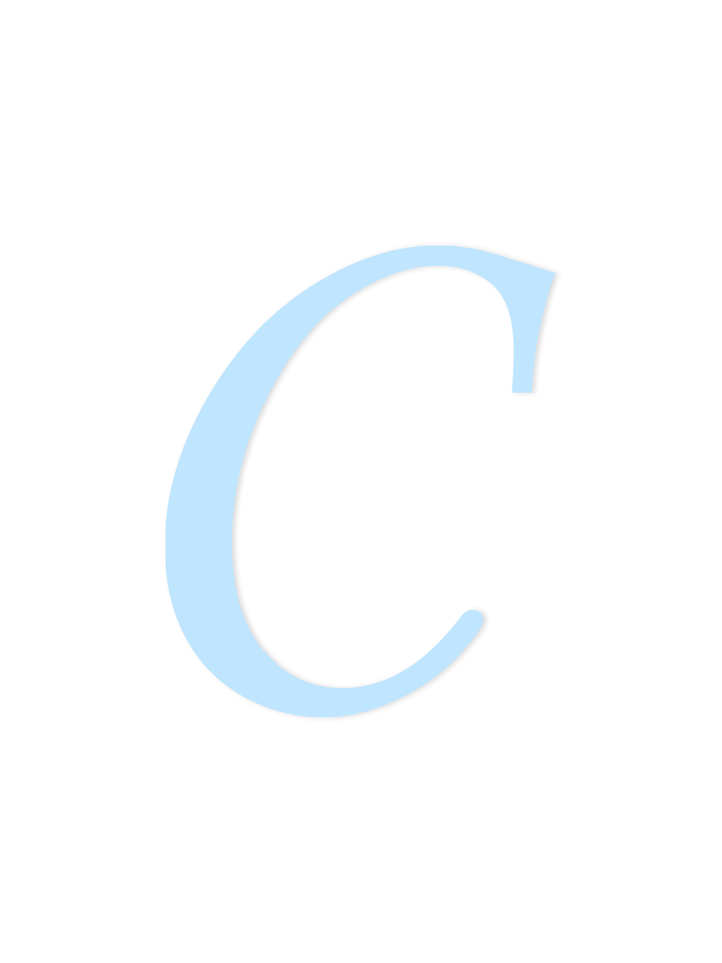 Wooden Letter C – Nursery Wall Letter