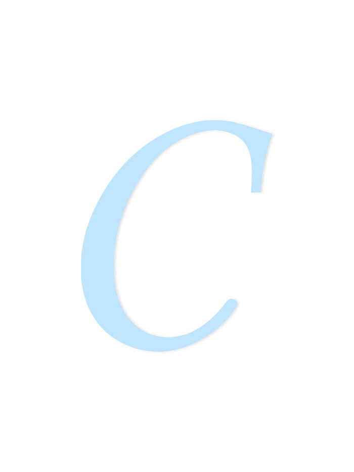 Wooden Letter C – Nursery Wall Letter