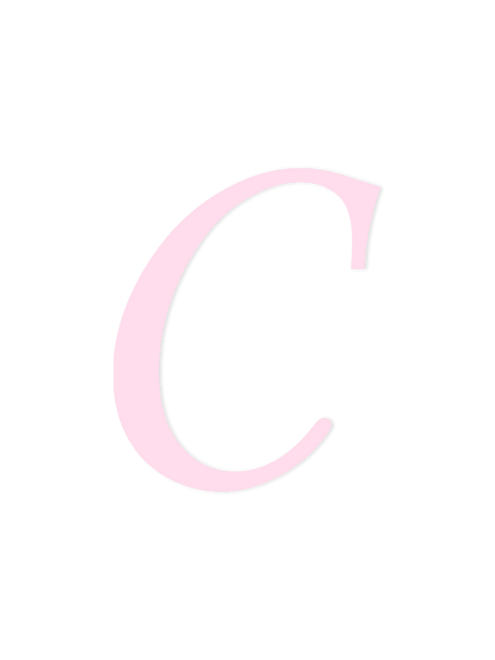 Wooden Letter C – Nursery Wall Letter