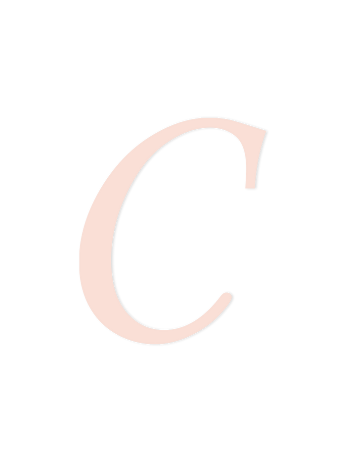 Wooden Letter C – Nursery Wall Letter