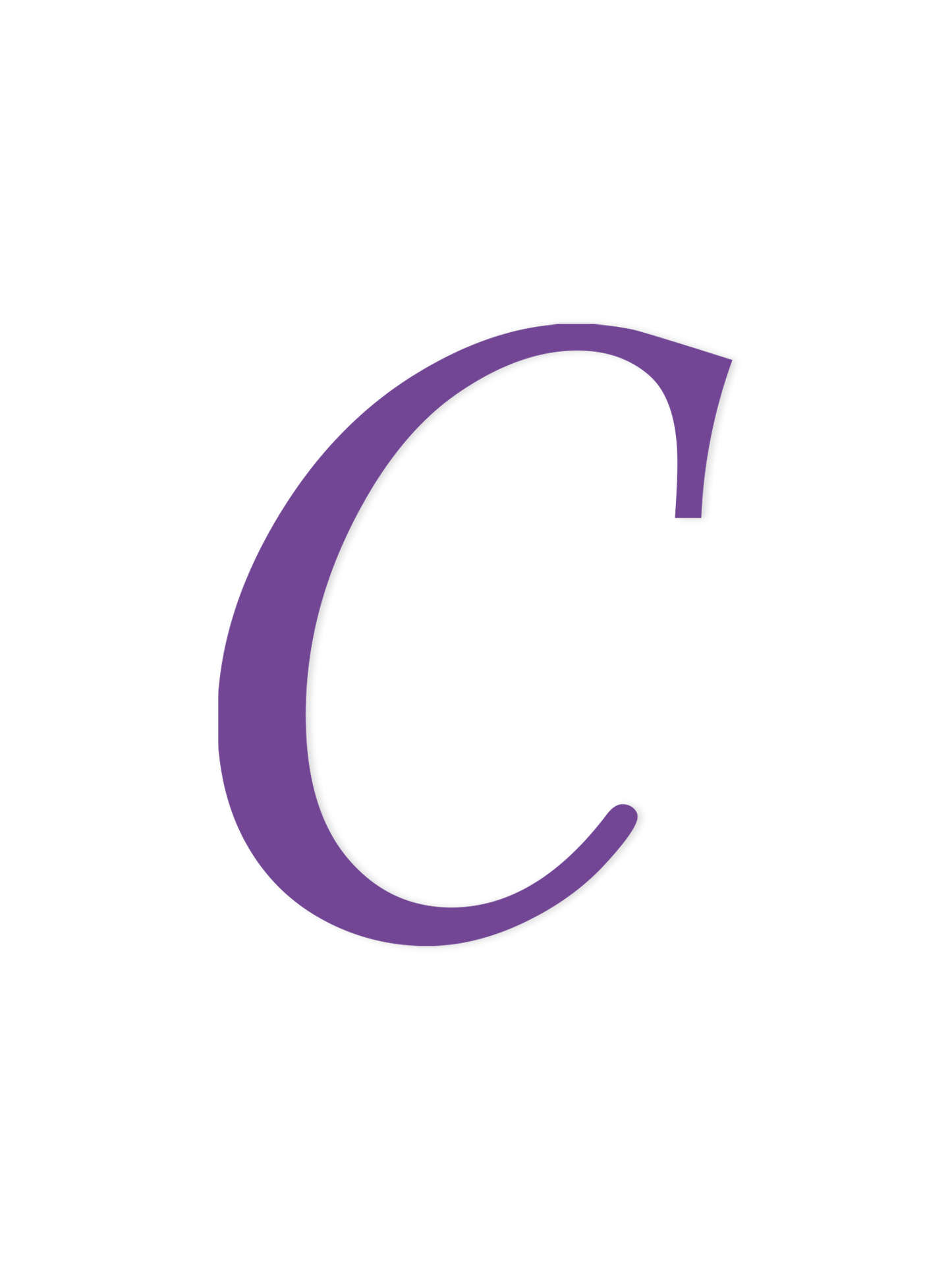Wooden Letter C – Nursery Wall Letter