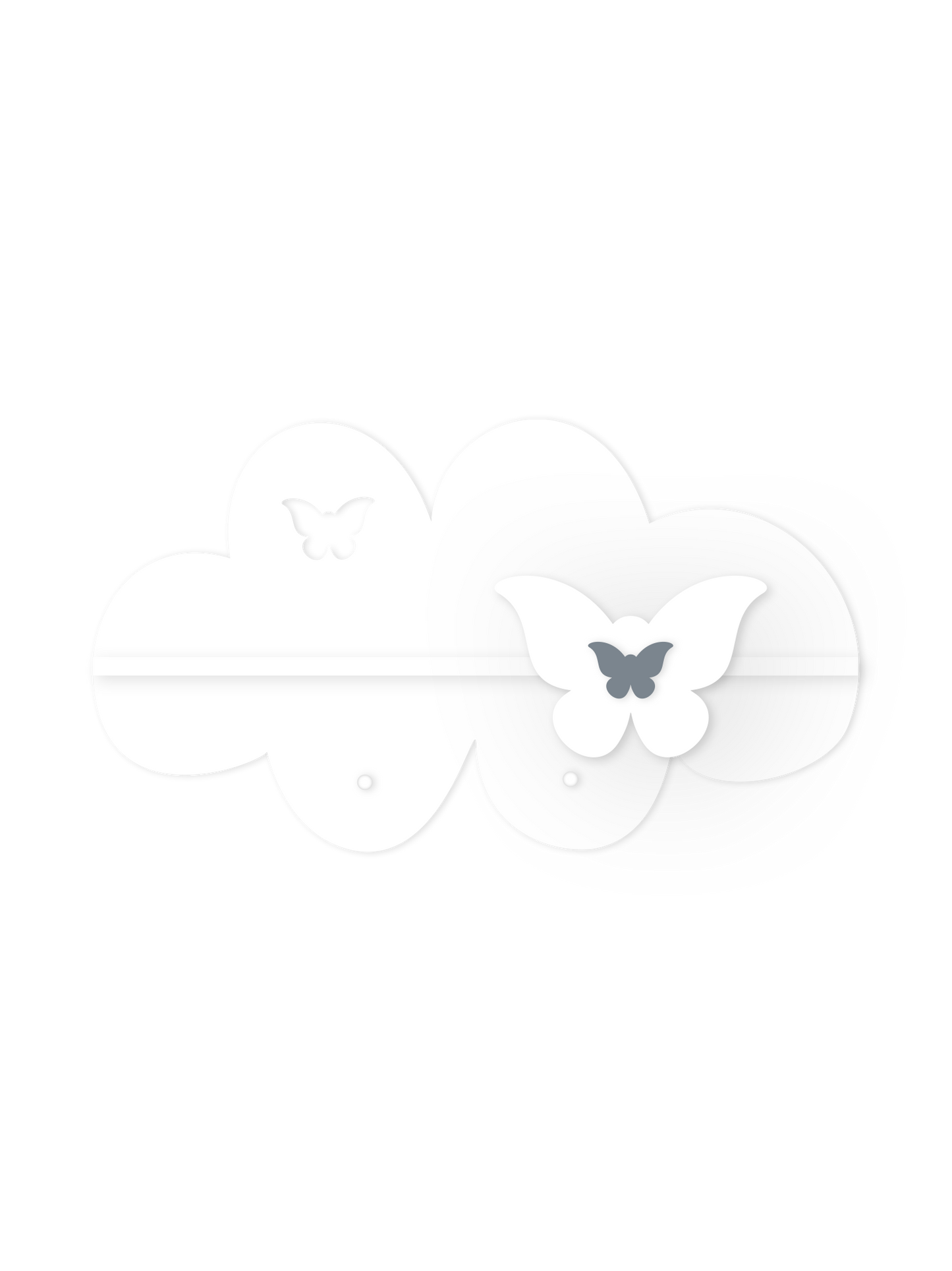 Mini-Wolkenwandregal – Kinderzimmerdeko