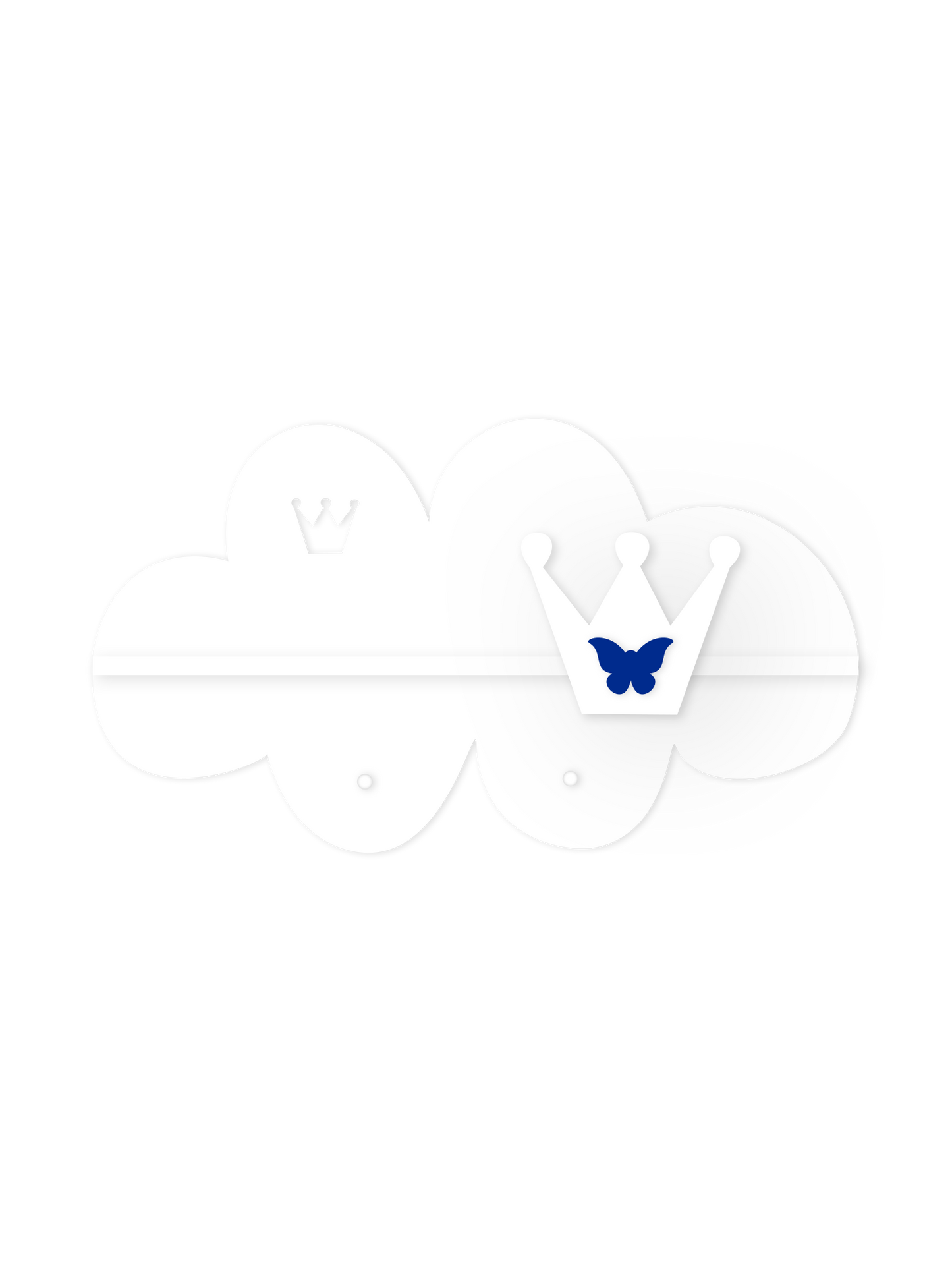 Mini-Wolkenwandregal – Kinderzimmerdeko