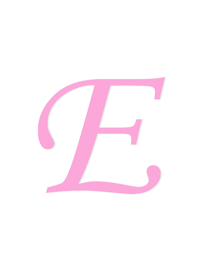 Wooden Letter E – Nursery Wall Letter