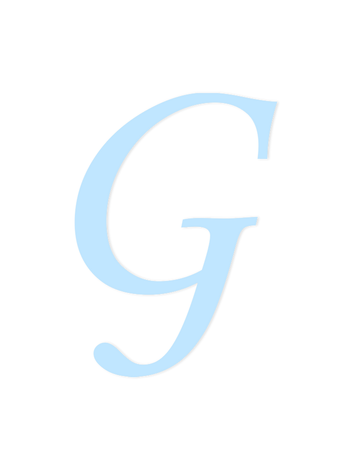 Wooden Letter G – Nursery Wall Letter