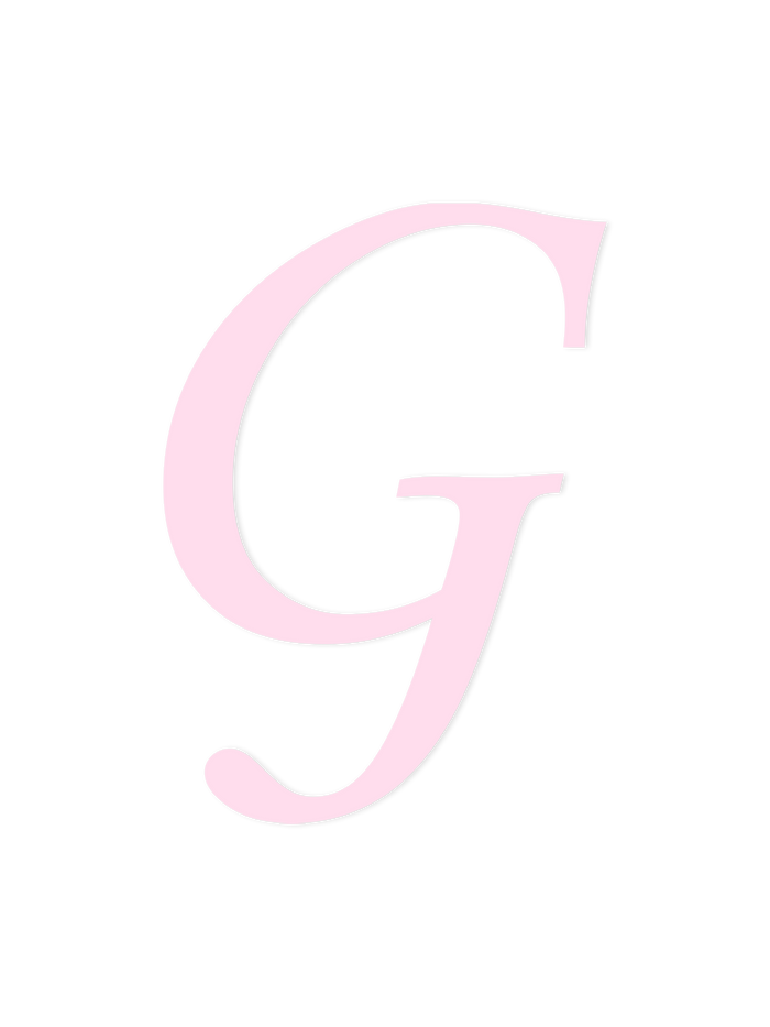 Wooden Letter G – Nursery Wall Letter