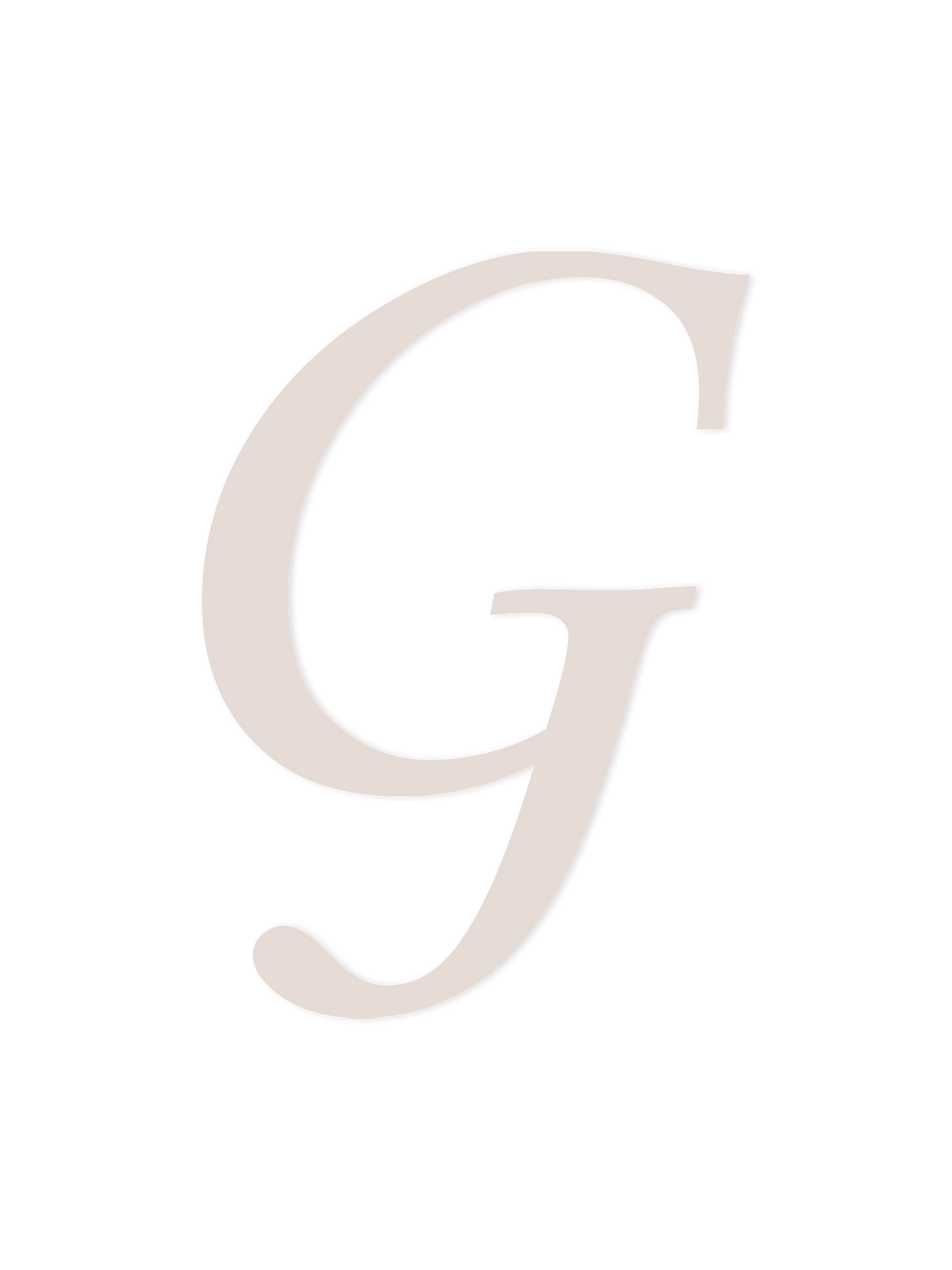 Wooden Letter G – Nursery Wall Letter