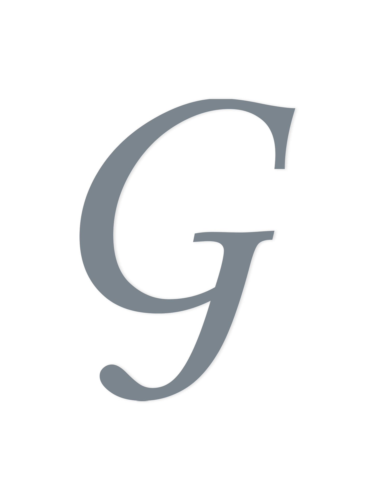 Wooden Letter G – Nursery Wall Letter