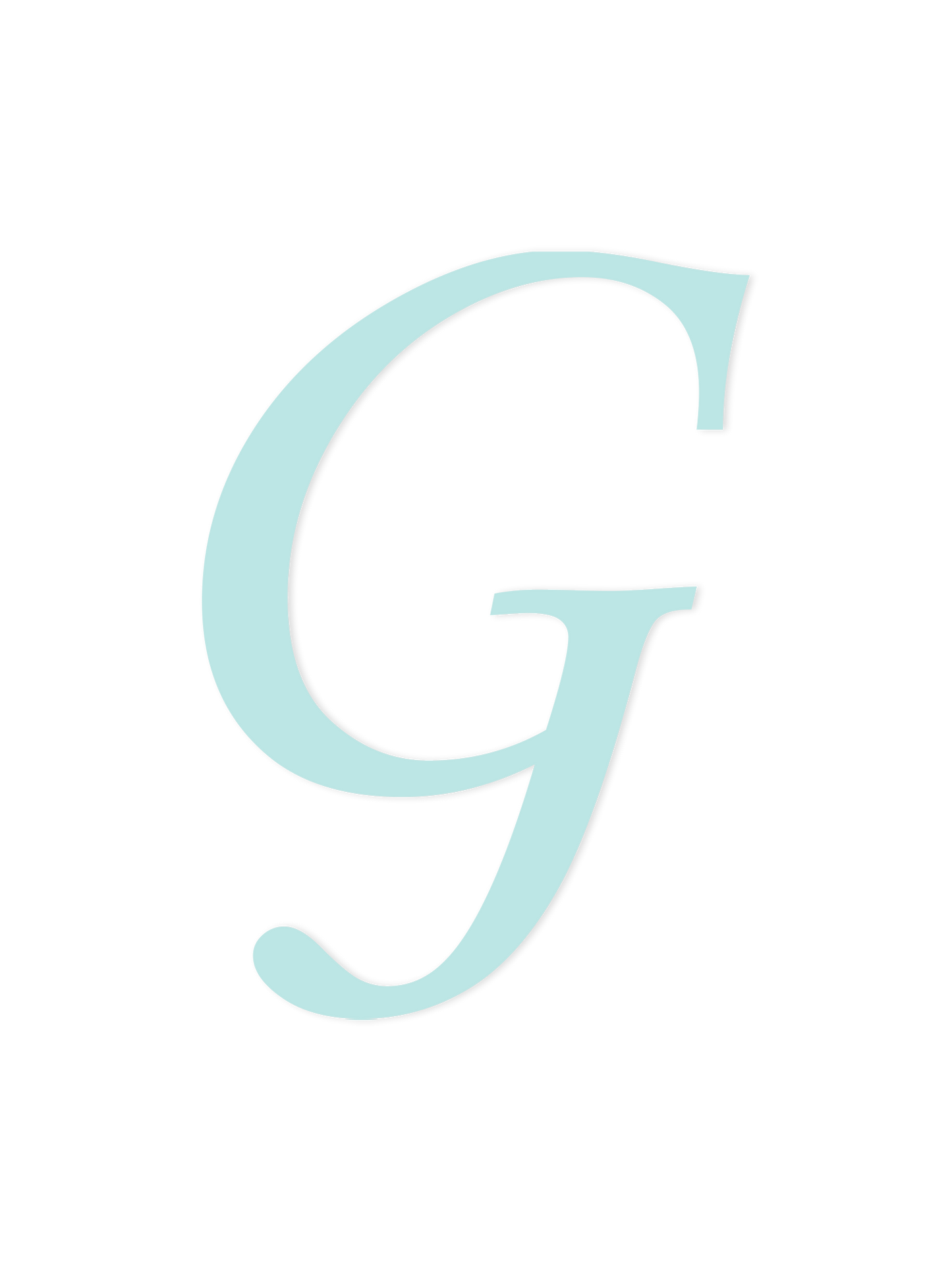 Wooden Letter G – Nursery Wall Letter