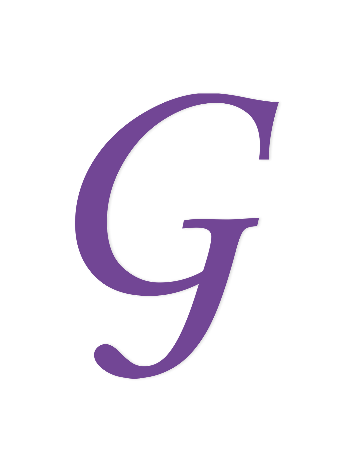 Wooden Letter G – Nursery Wall Letter