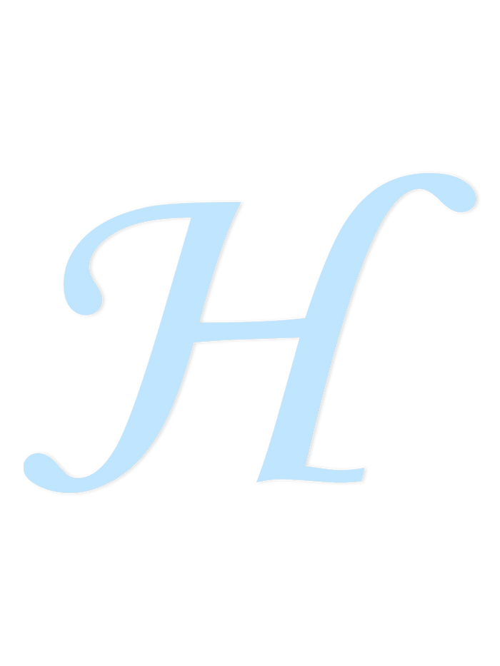 Wooden Letter H – Nursery Wall Letter