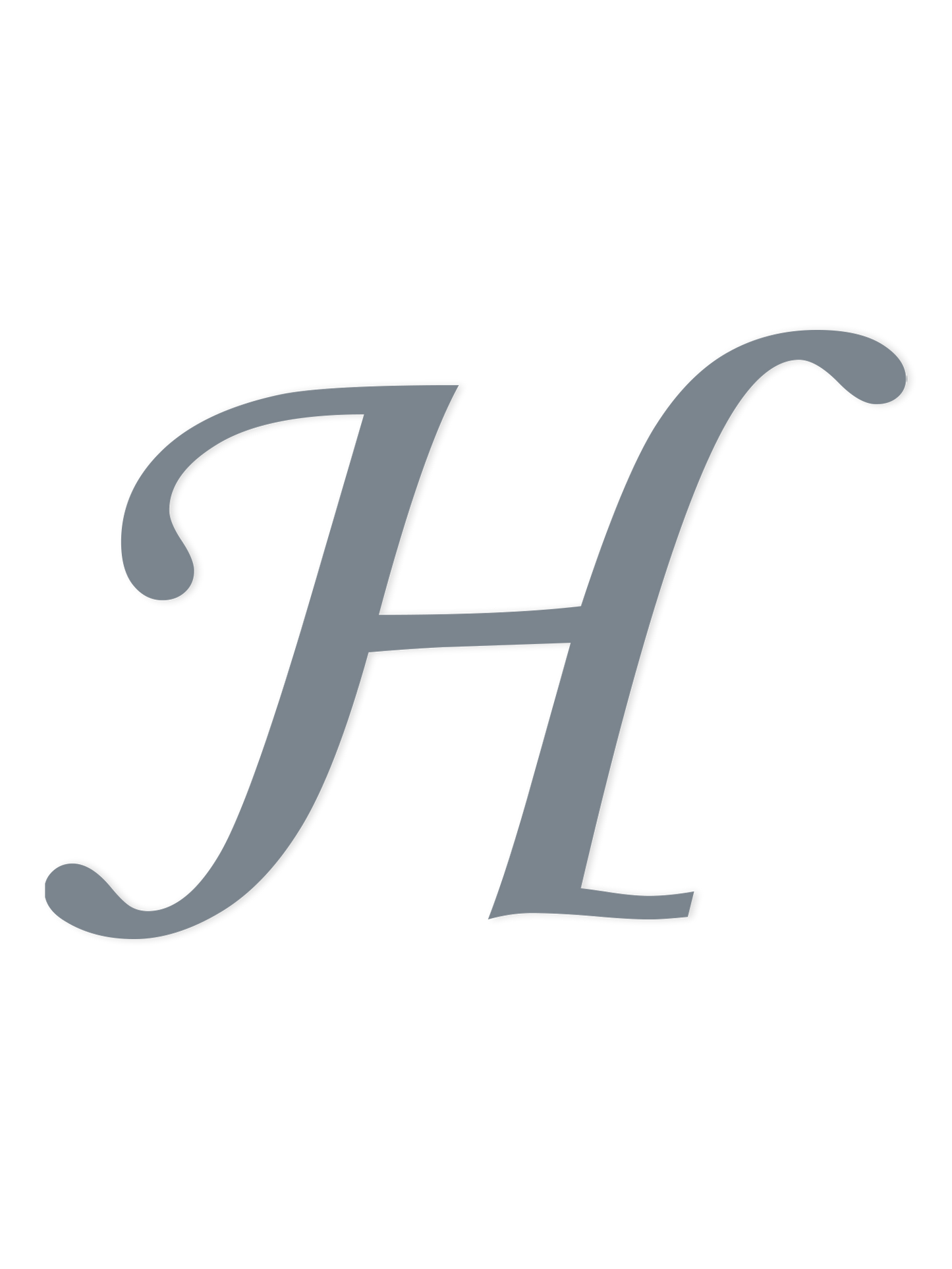 Wooden Letter H – Nursery Wall Letter