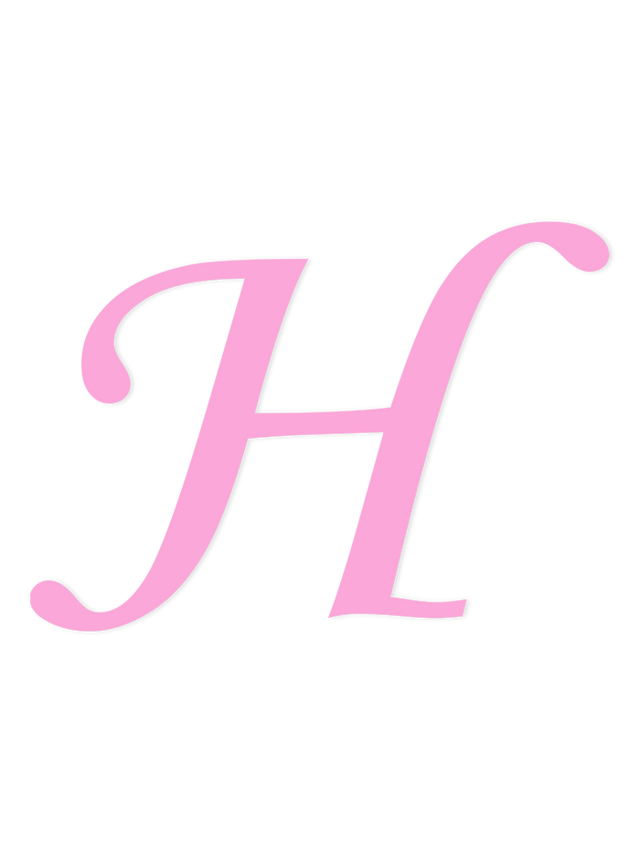 Wooden Letter H – Nursery Wall Letter