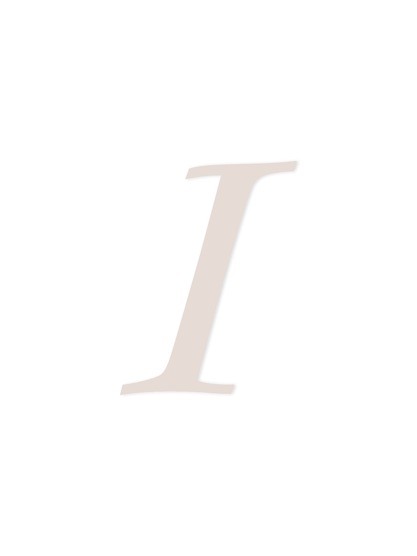 Wooden Letter I – Nursery Wall Letter