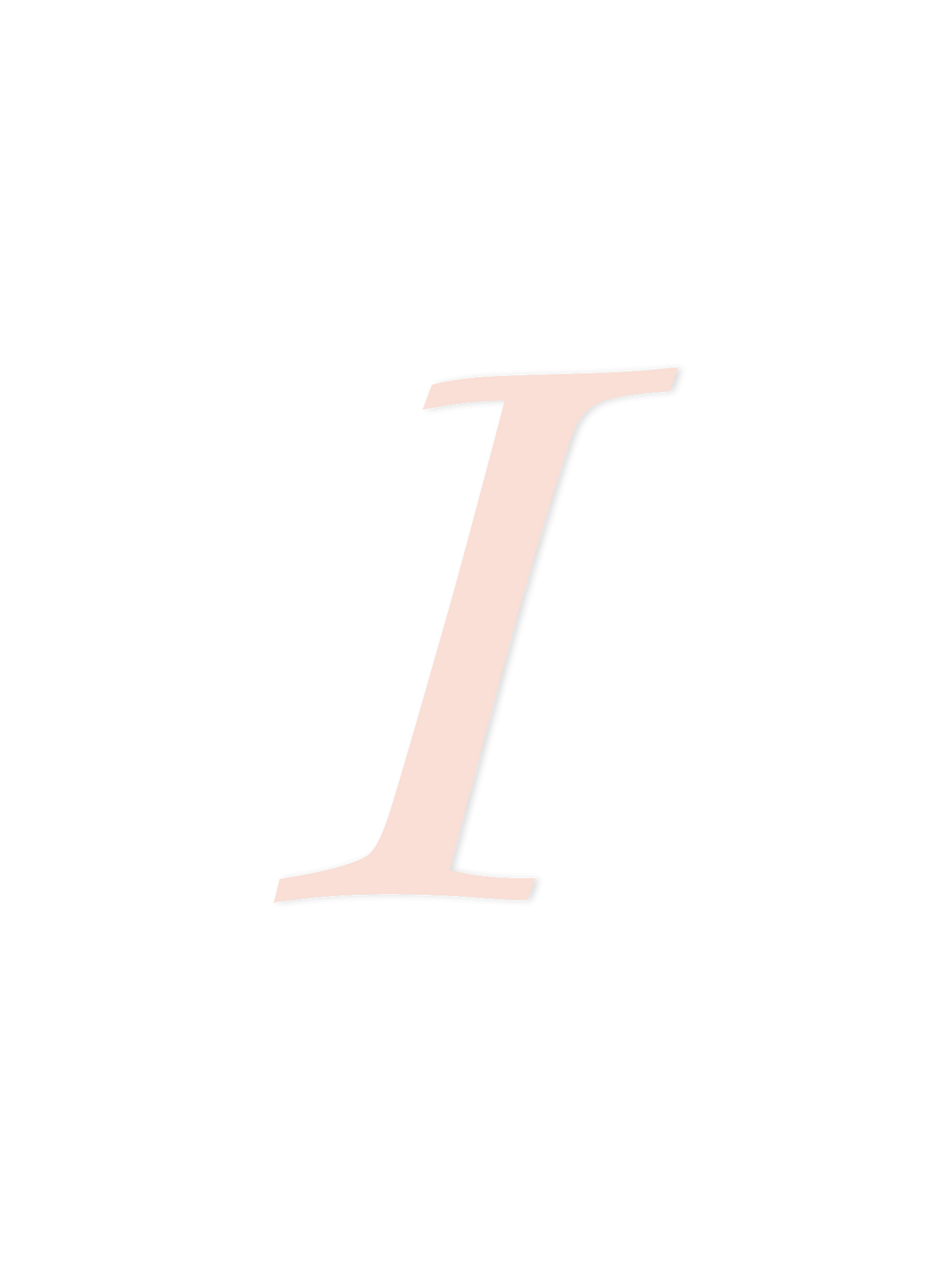 Wooden Letter I – Nursery Wall Letter
