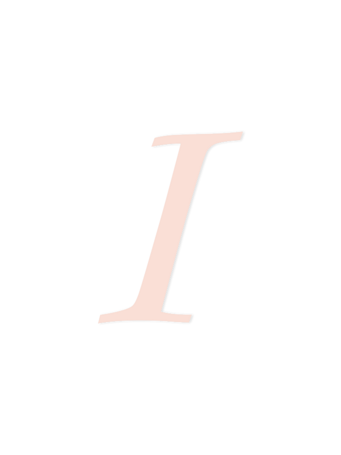 Wooden Letter I – Nursery Wall Letter