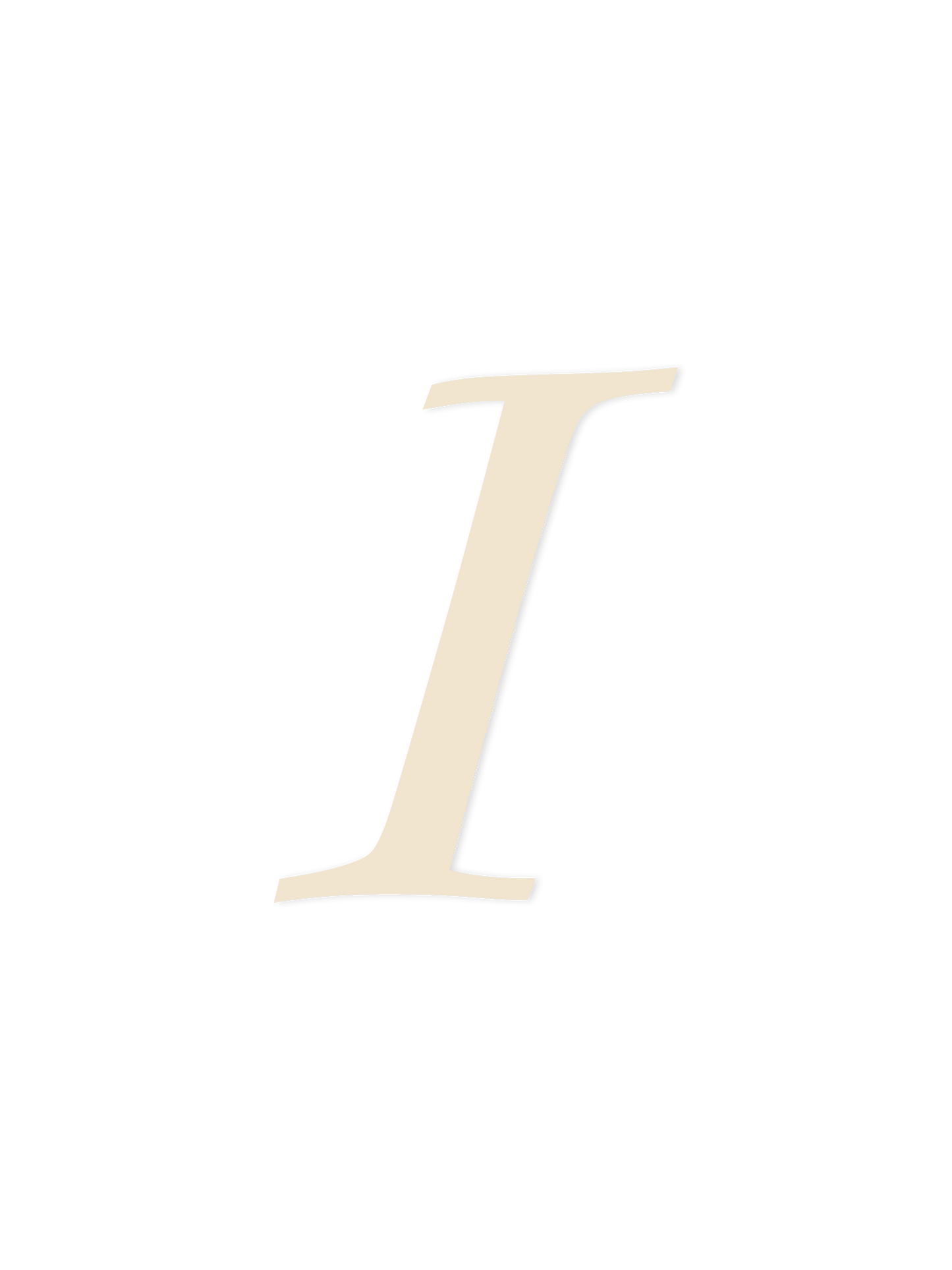 Wooden Letter I – Nursery Wall Letter