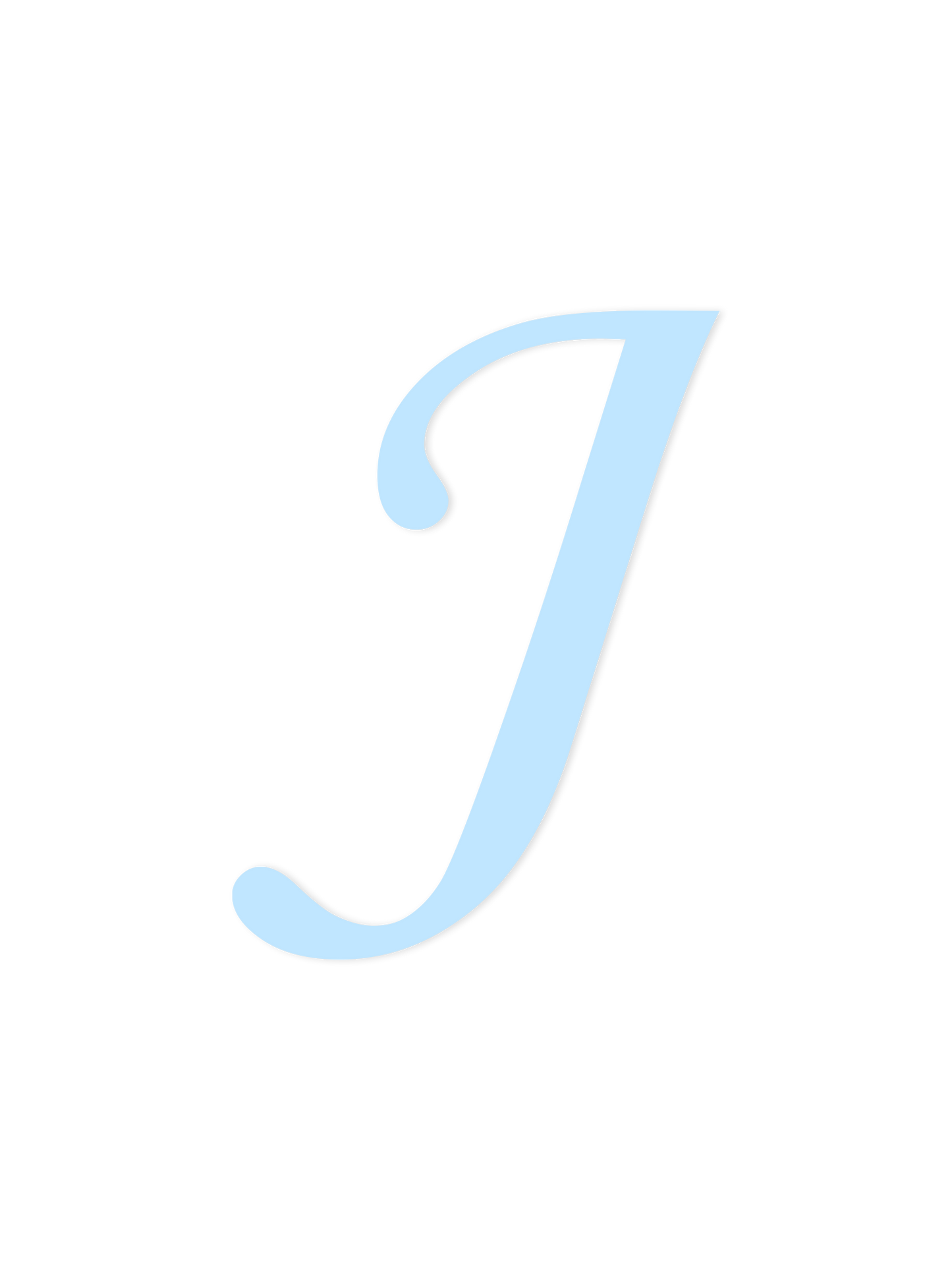 Wooden Letter J – Nursery Wall Letter