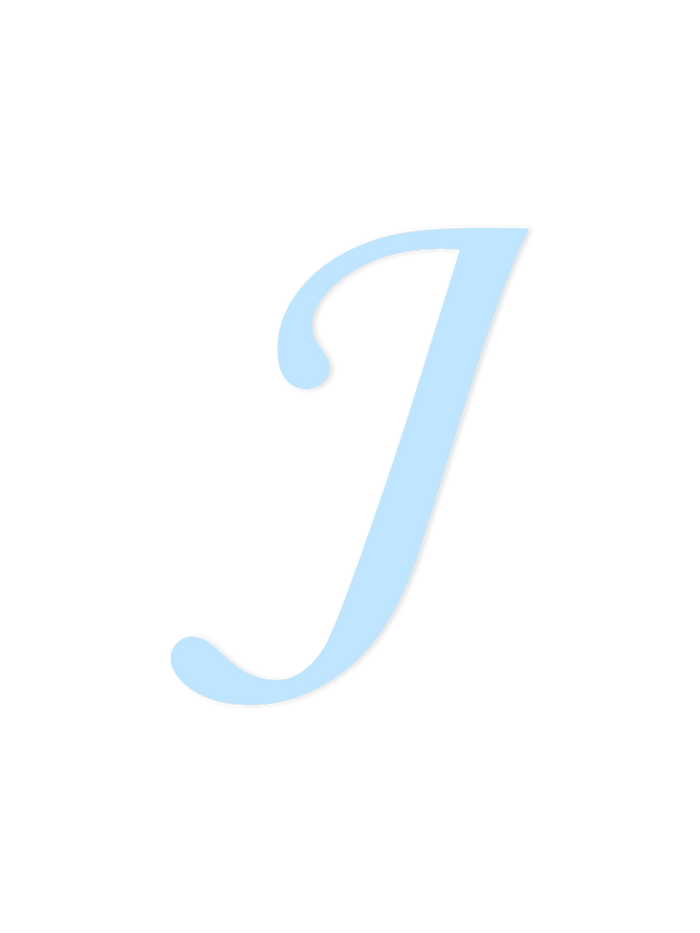 Wooden Letter J – Nursery Wall Letter