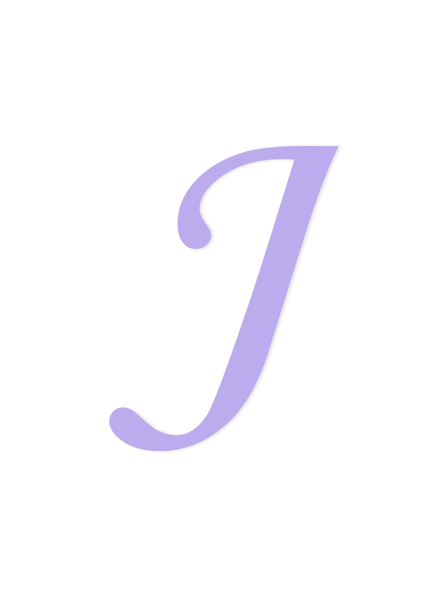 Wooden Letter J – Nursery Wall Letter