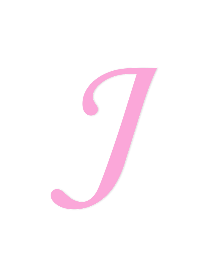 Wooden Letter J – Nursery Wall Letter