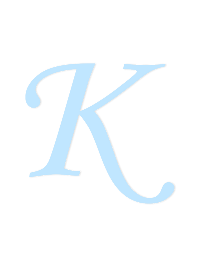 Wooden Letter K – Nursery Wall Letter