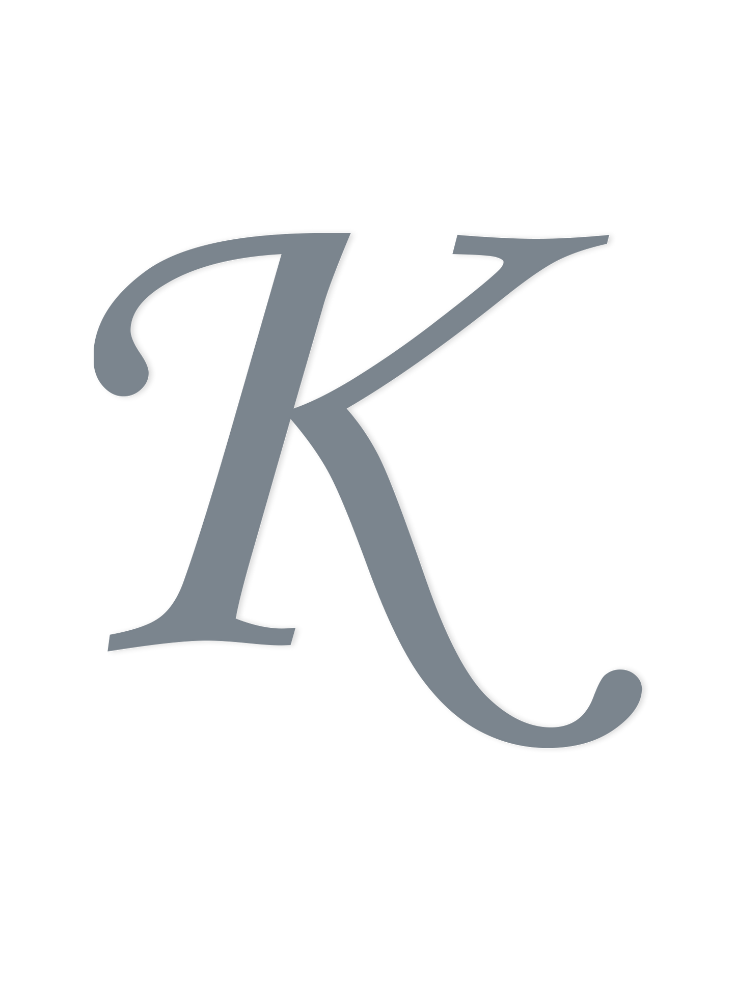 Wooden Letter K – Nursery Wall Letter