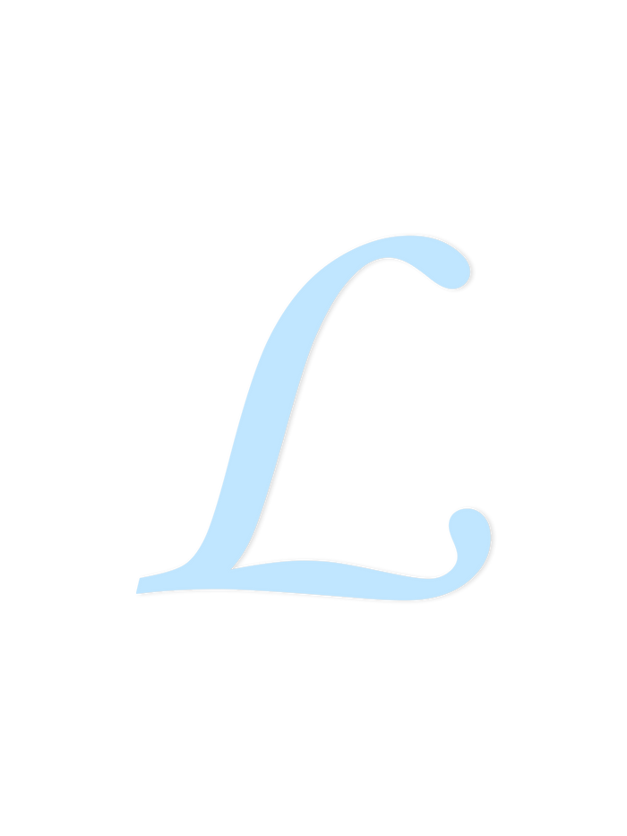 Wooden Letter L – Nursery Wall Letter
