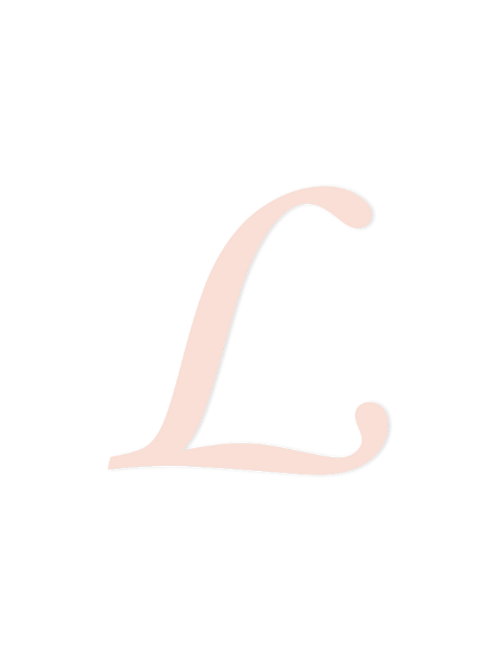 Wooden Letter L – Nursery Wall Letter