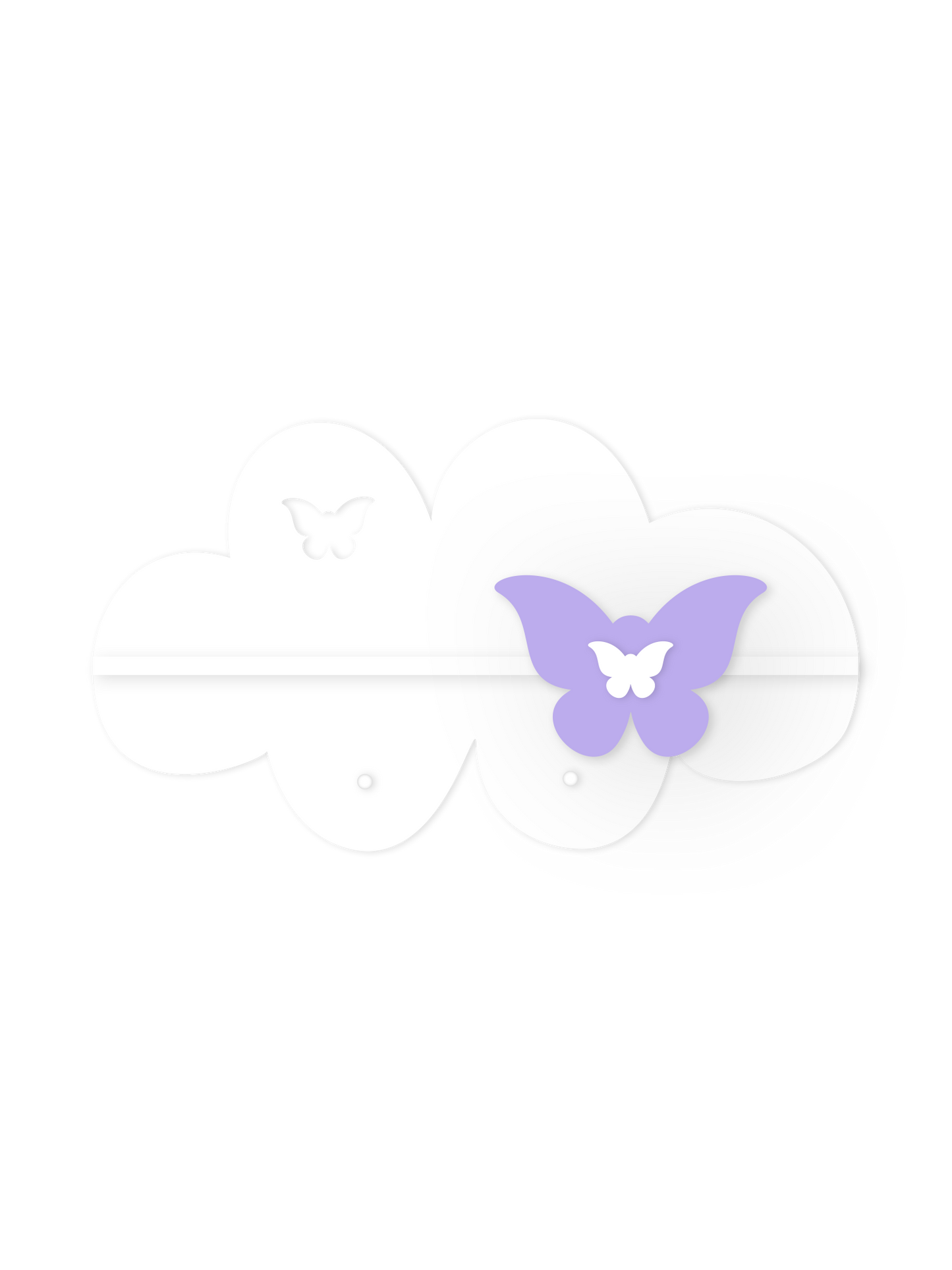 Soft Cloud Wall Shelf – Nursery Decor