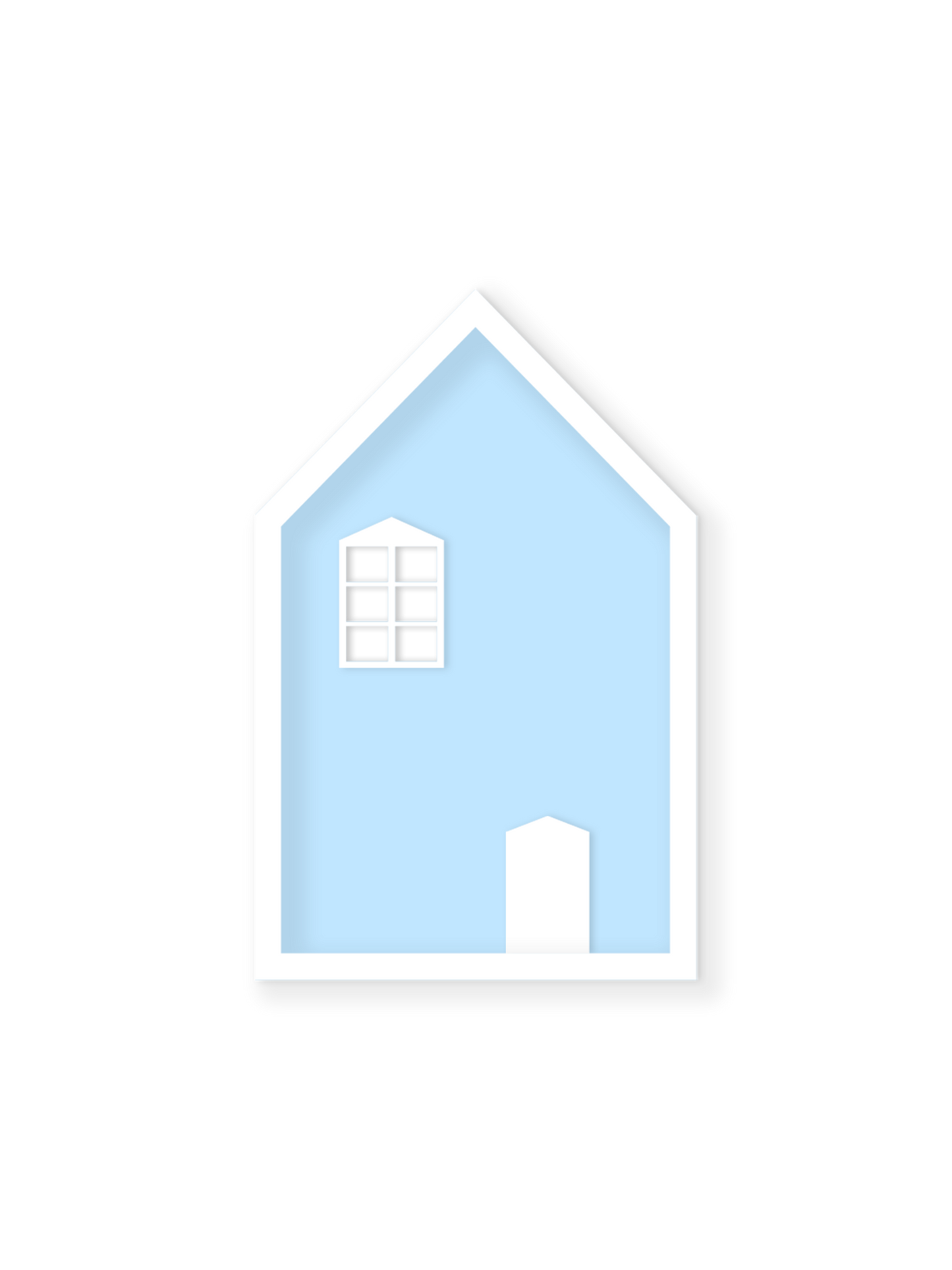 Haus-Wandregal – Kinderzimmerdeko