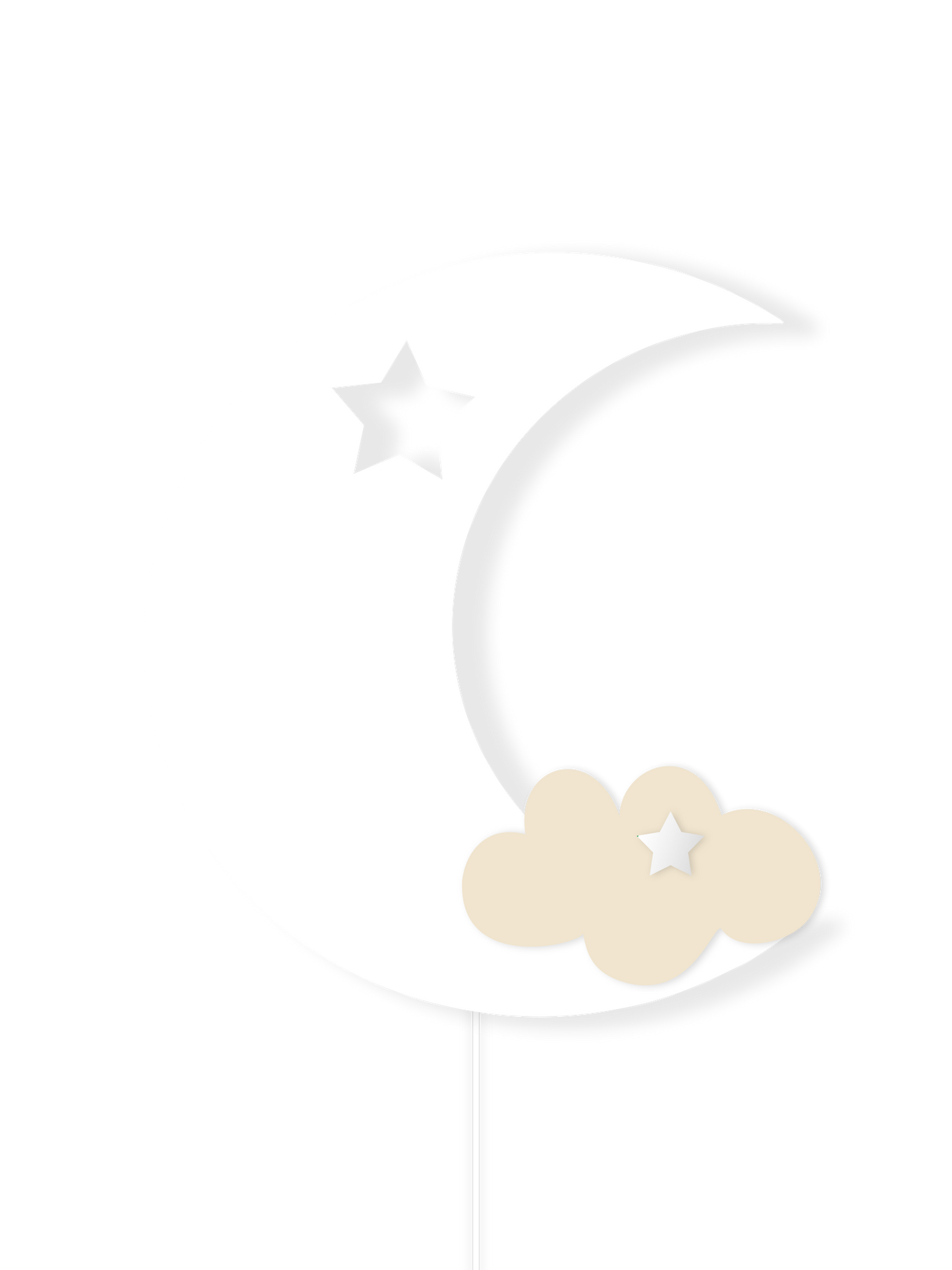 Crescent Moon Nursery Wall Lamp – Inverted – Dreamlight Collection